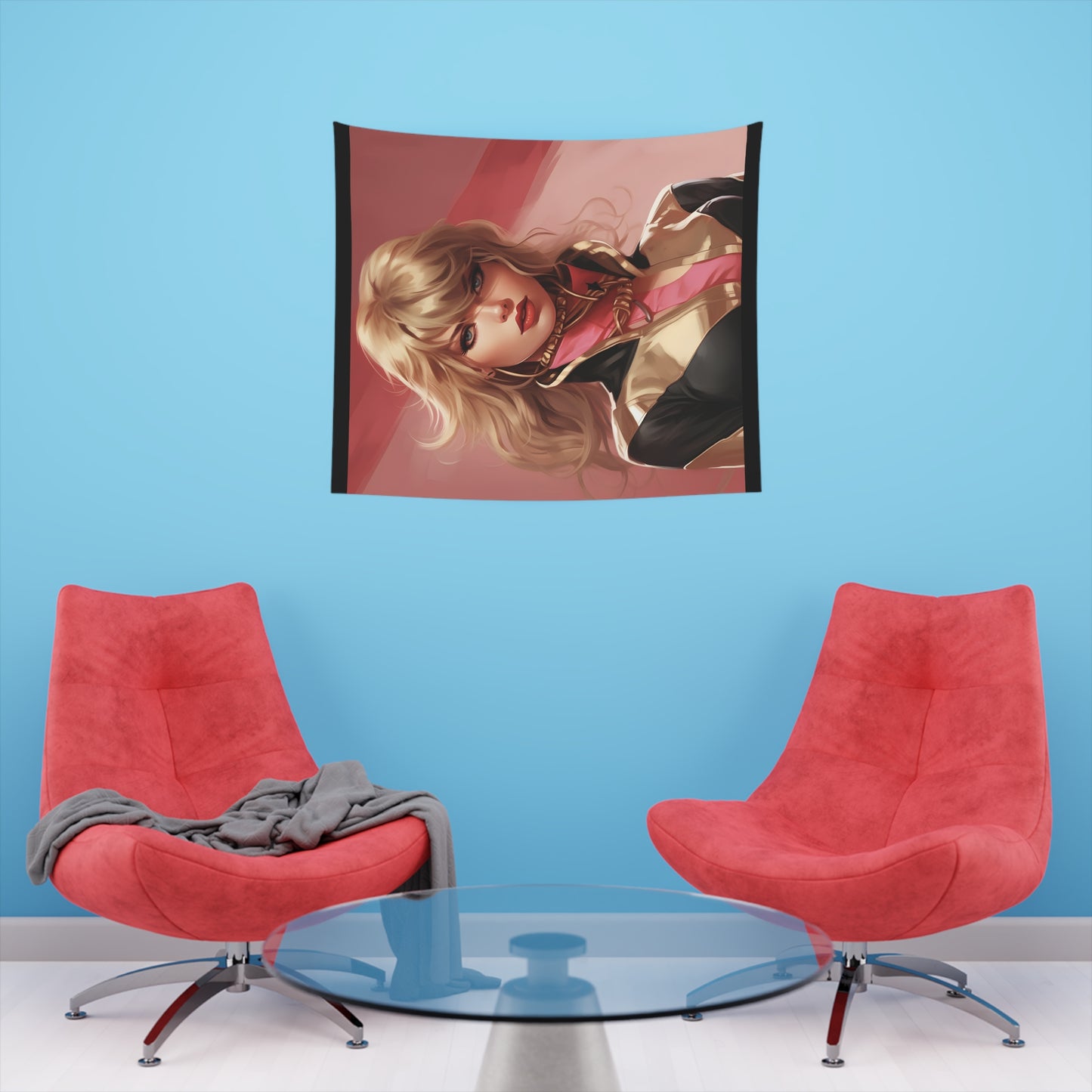 Anime Taylor Swift 4- Printed Wall Tapestry