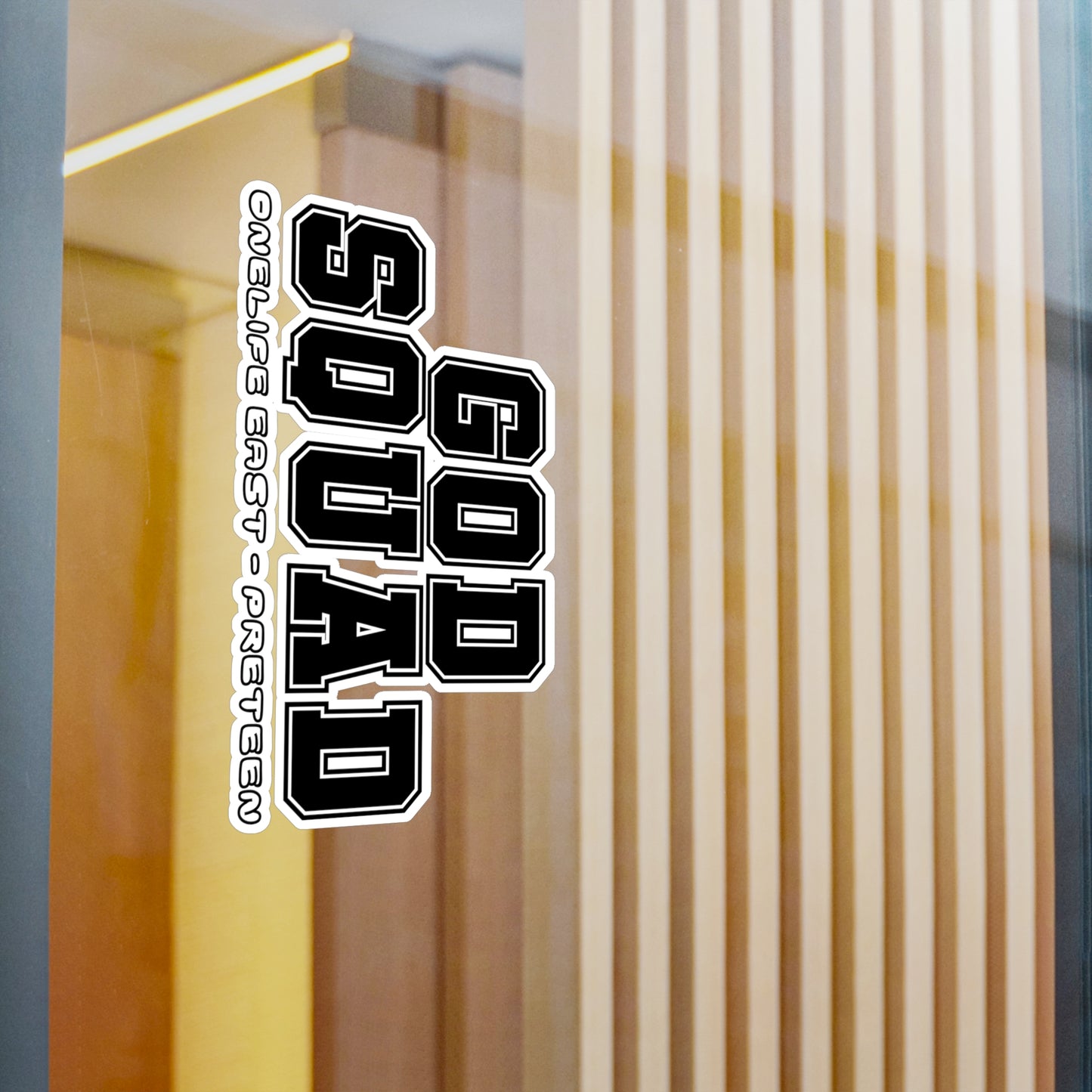 “God Squad” - Pre-Teen Room - Kiss-Cut Vinyl Decals