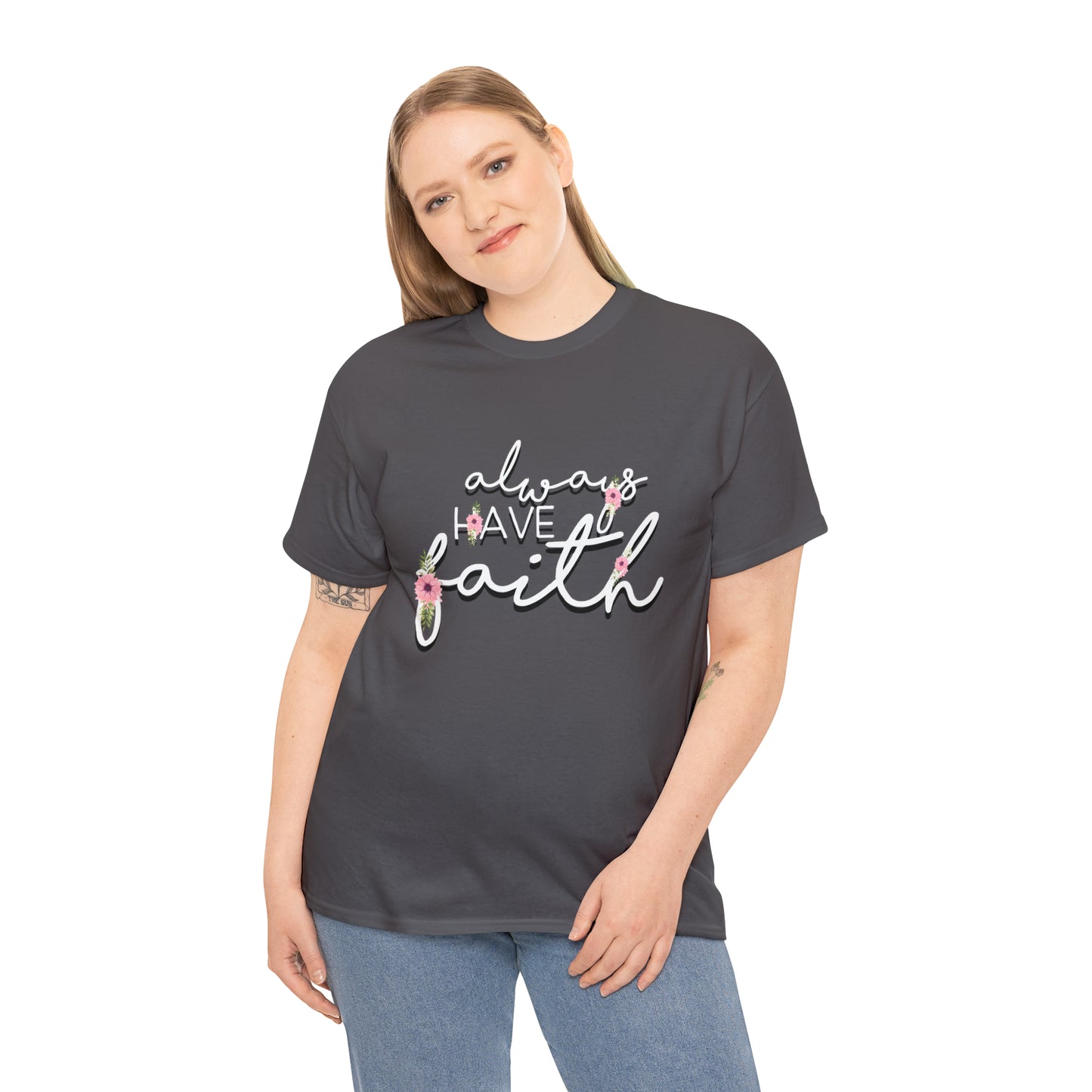 Don't be afraid, just Believe (Mark) - Unisex Heavy Cotton Short Sleeve Tee