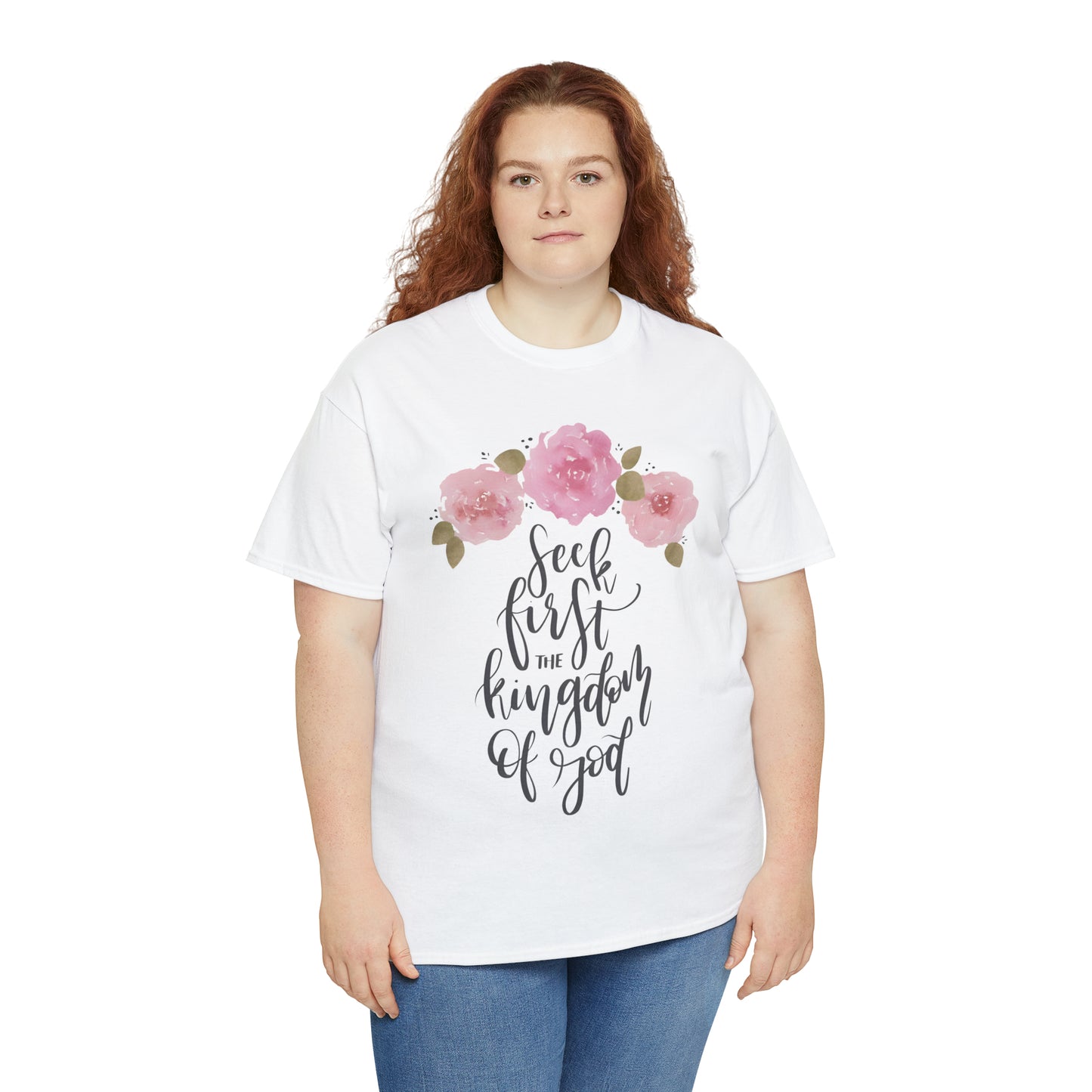 Seek First the Kingdom of God Unisex Heavy Cotton Tee