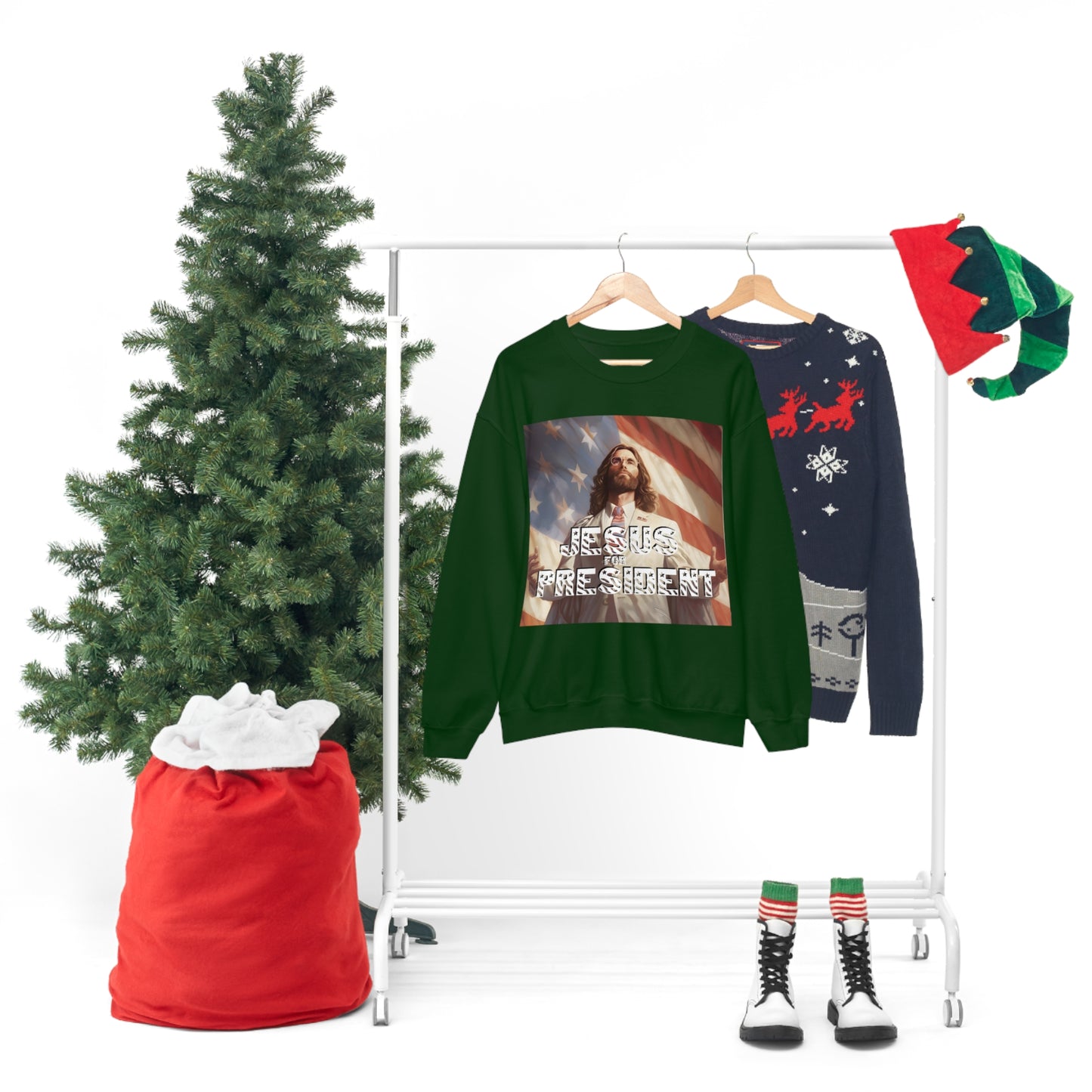 Jesus for President Unisex Heavy Blend™ Crewneck Sweatshirt
