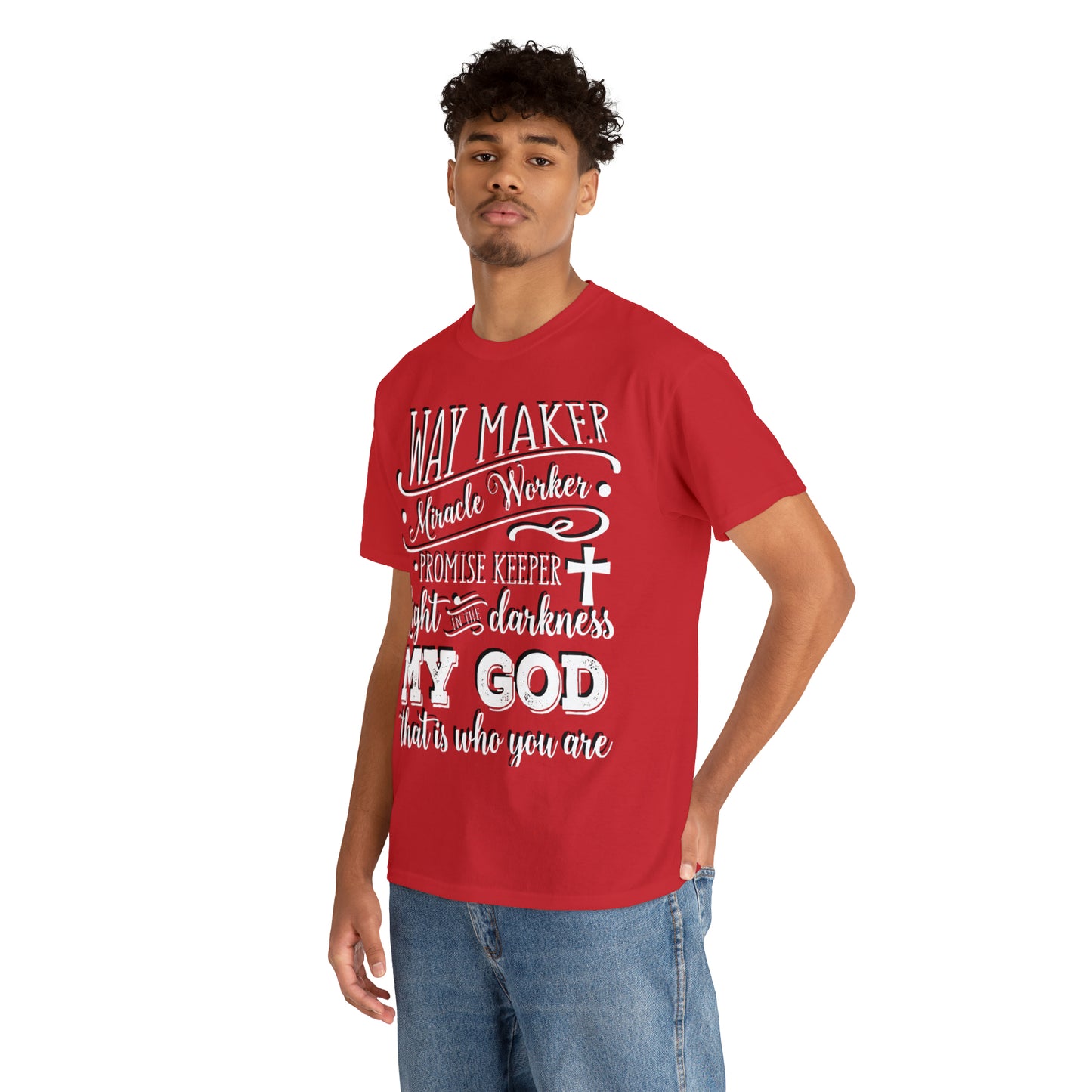 Waymaker Miracle Worker - Unisex Heavy Cotton Short Sleeve Tee