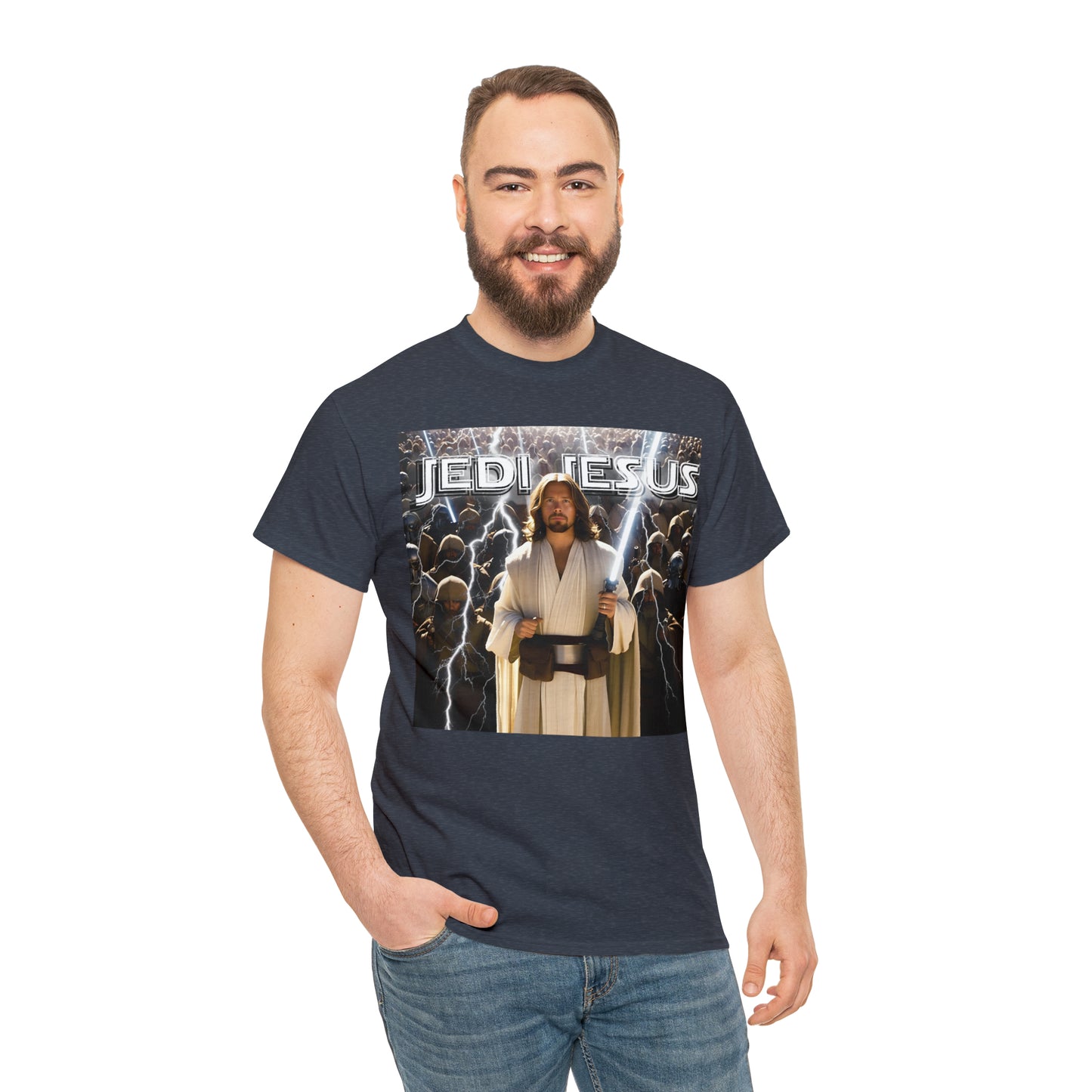 Jedi Jesus Unisex Heavy Cotton Tee