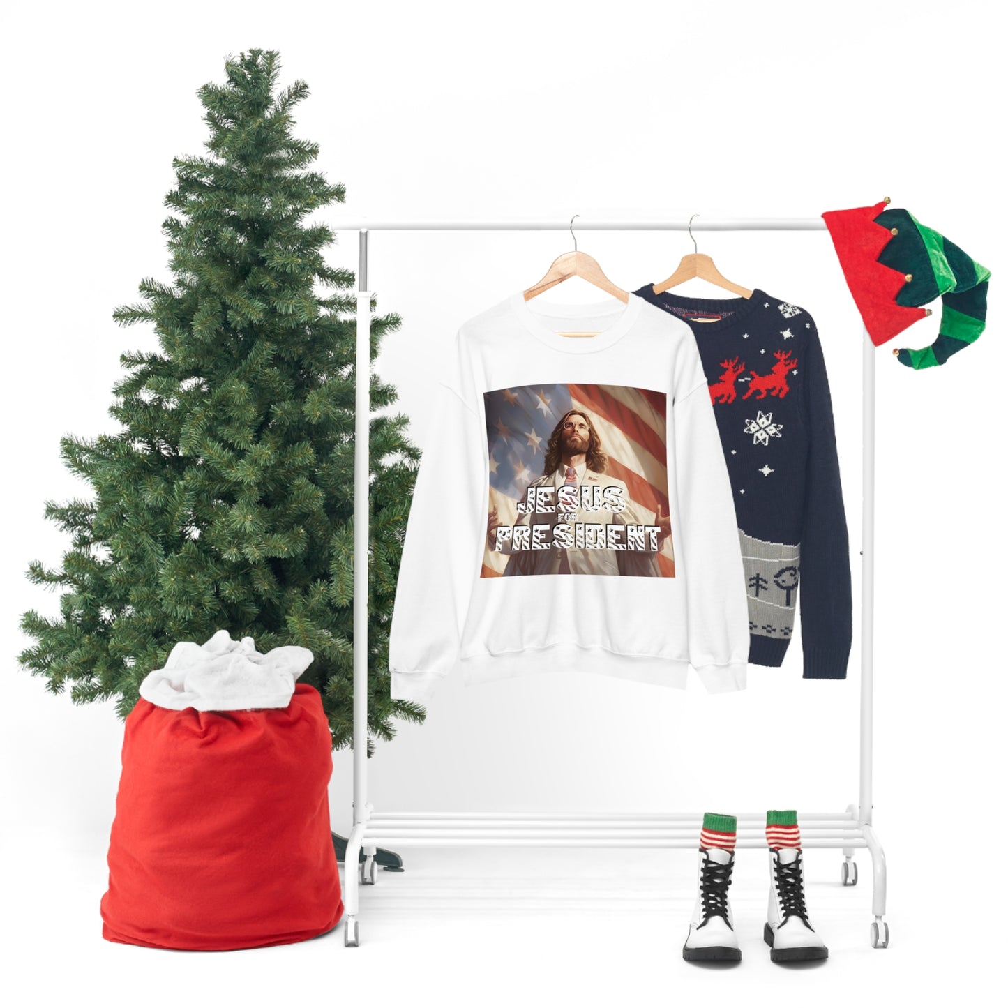 Jesus for President Unisex Heavy Blend™ Crewneck Sweatshirt