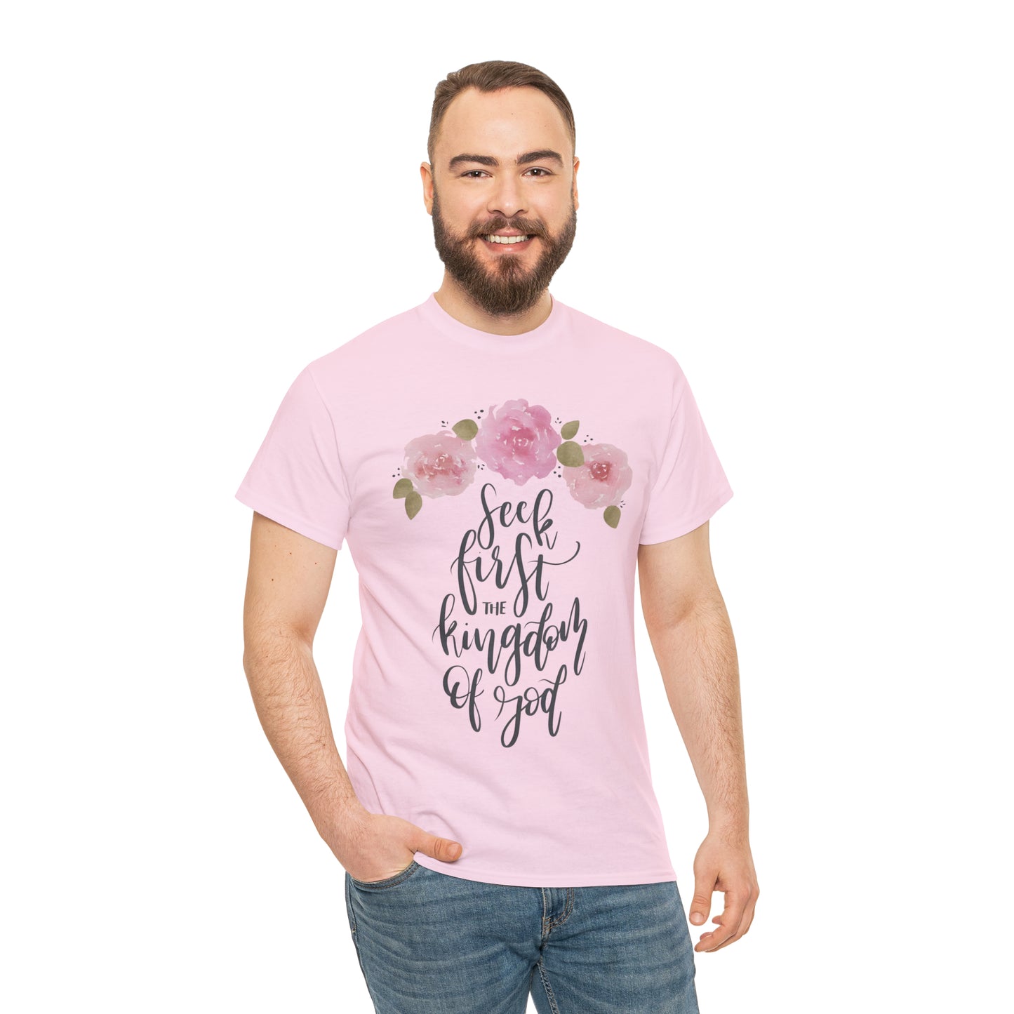 Seek First the Kingdom of God Unisex Heavy Cotton Tee
