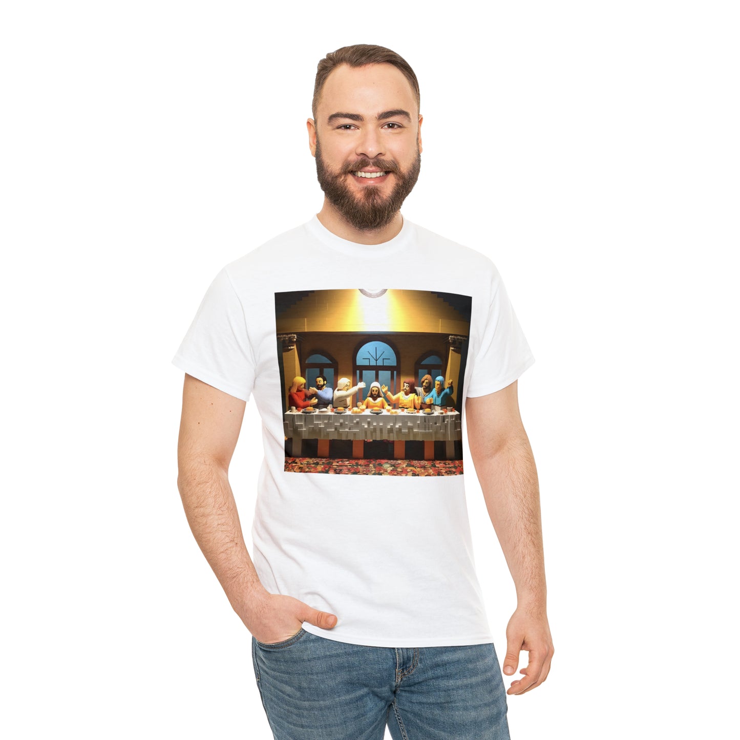 “The Last Supper” LEGO BOX SET -  Unisex Heavy Cotton Tee