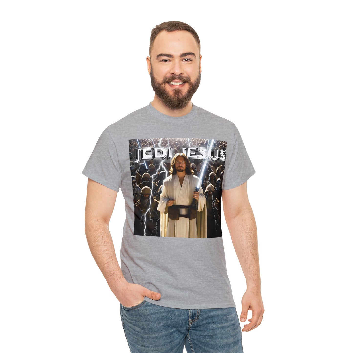 Jedi Jesus Unisex Heavy Cotton Tee