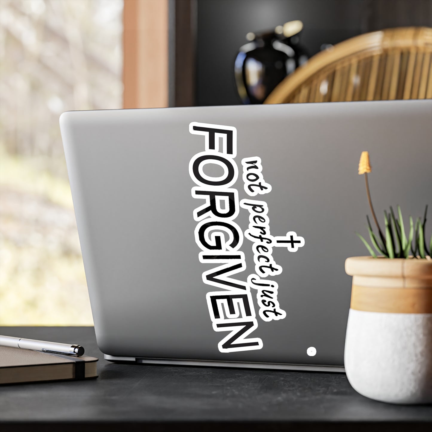 Not Perfect Just Forgiven Kiss-Cut Vinyl Decals