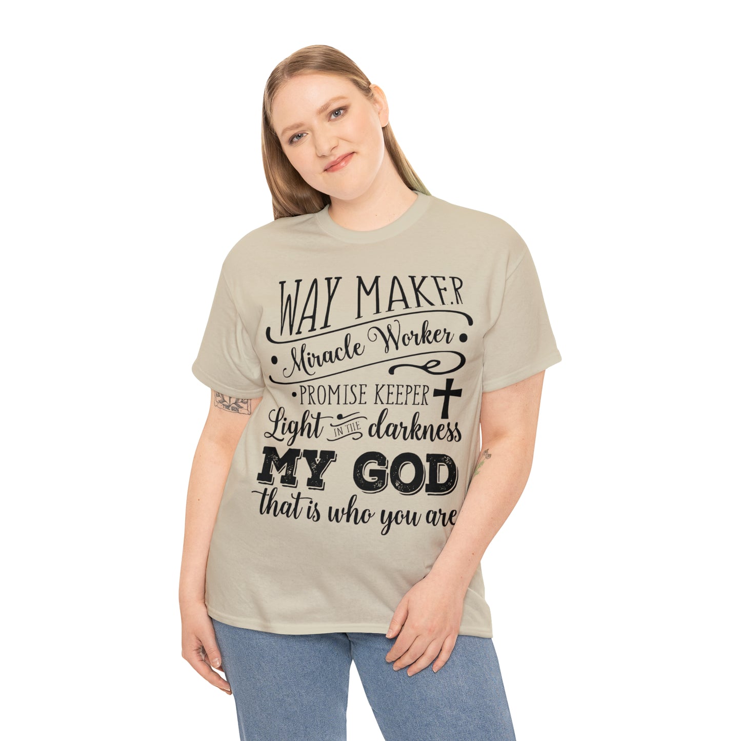 Waymaker Miracle Worker - Unisex Heavy Cotton Short Sleeve Tee