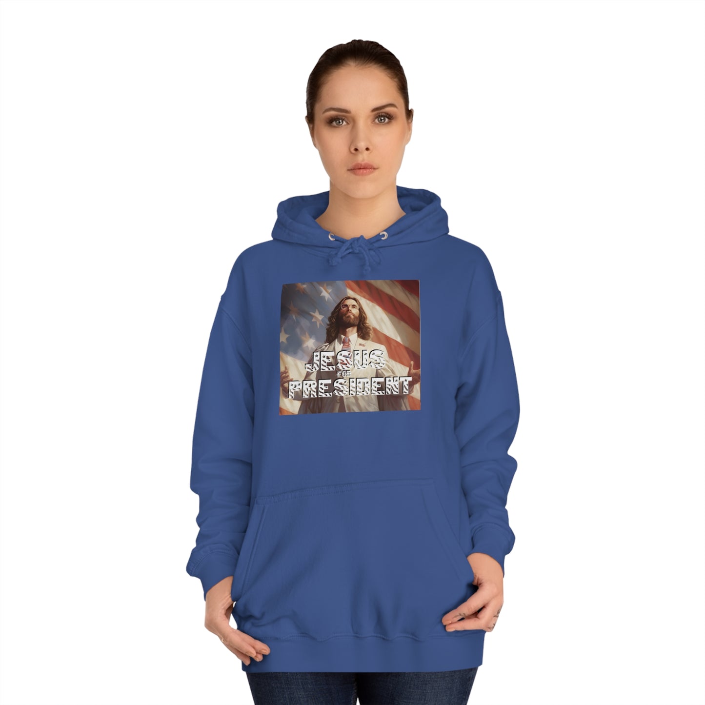 Jesus for President  Unisex College Hoodie
