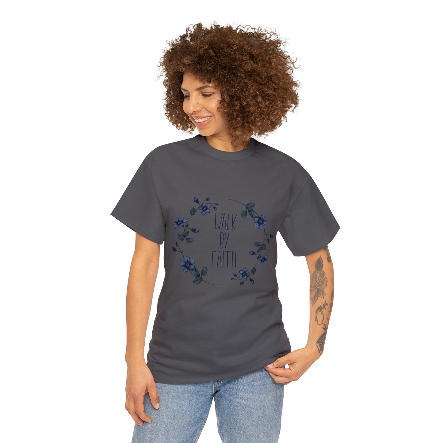 Walk by FAITH Unisex Heavy Cotton Tee