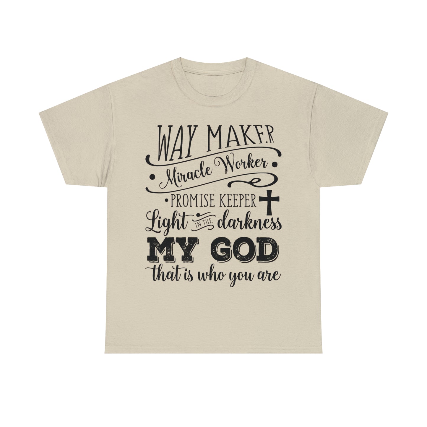 Waymaker Miracle Worker - Unisex Heavy Cotton Short Sleeve Tee