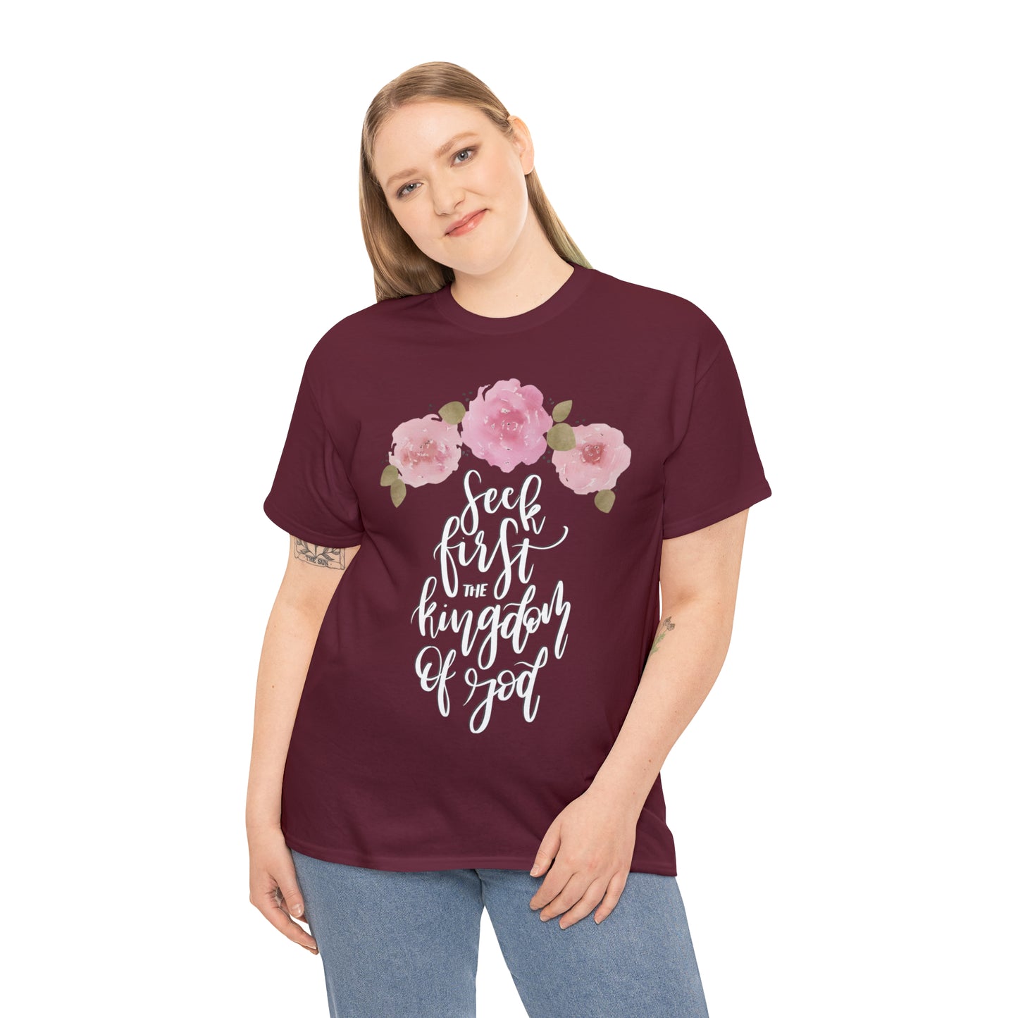 Seek First the Kingdom of God Unisex Heavy Cotton Tee