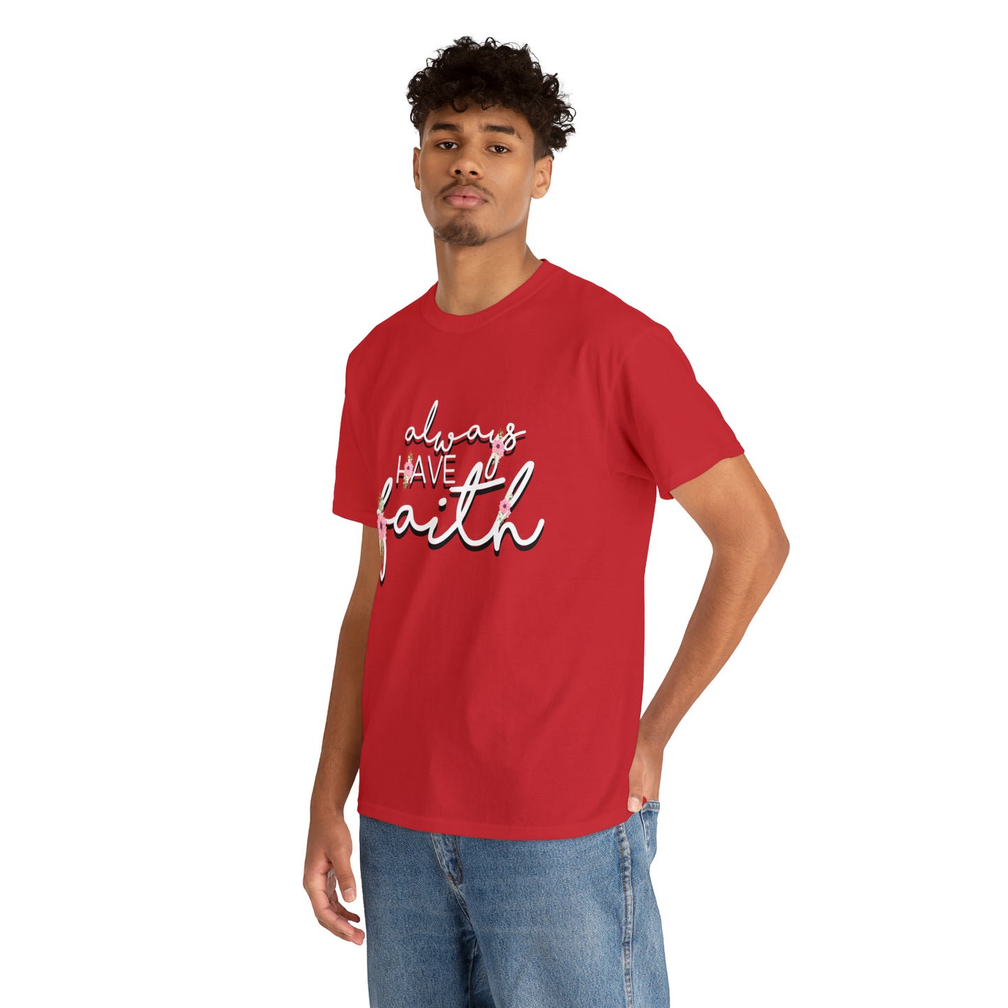 Don't be afraid, just Believe (Mark) - Unisex Heavy Cotton Short Sleeve Tee