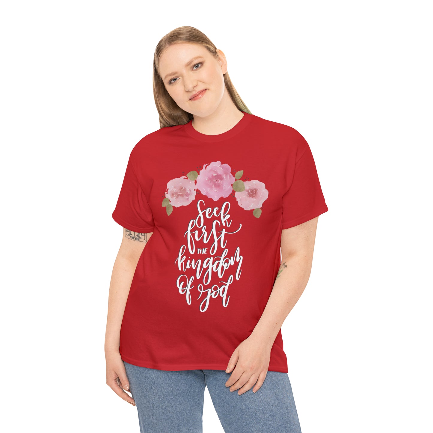 Seek First the Kingdom of God Unisex Heavy Cotton Tee
