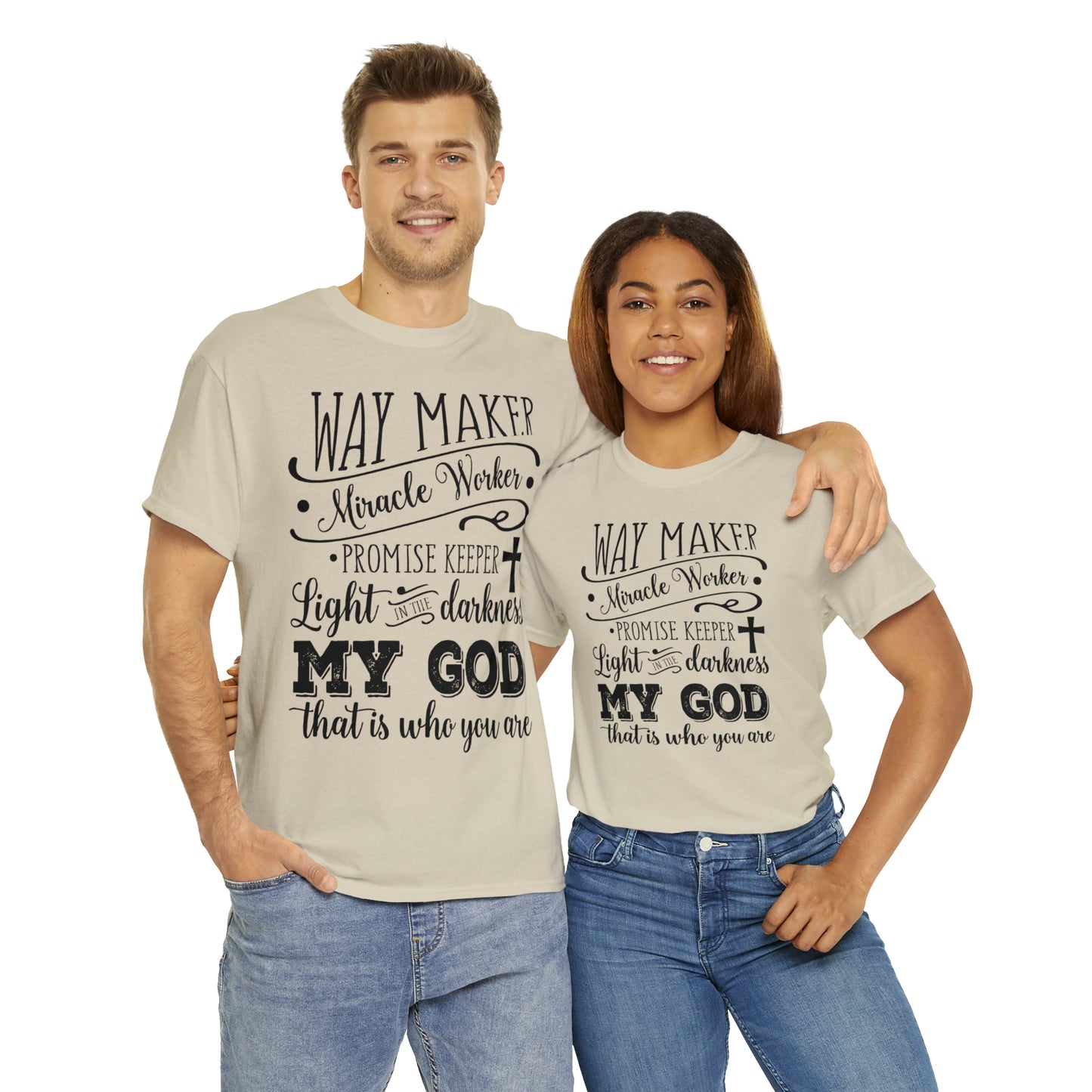 Waymaker Miracle Worker - Unisex Heavy Cotton Short Sleeve Tee