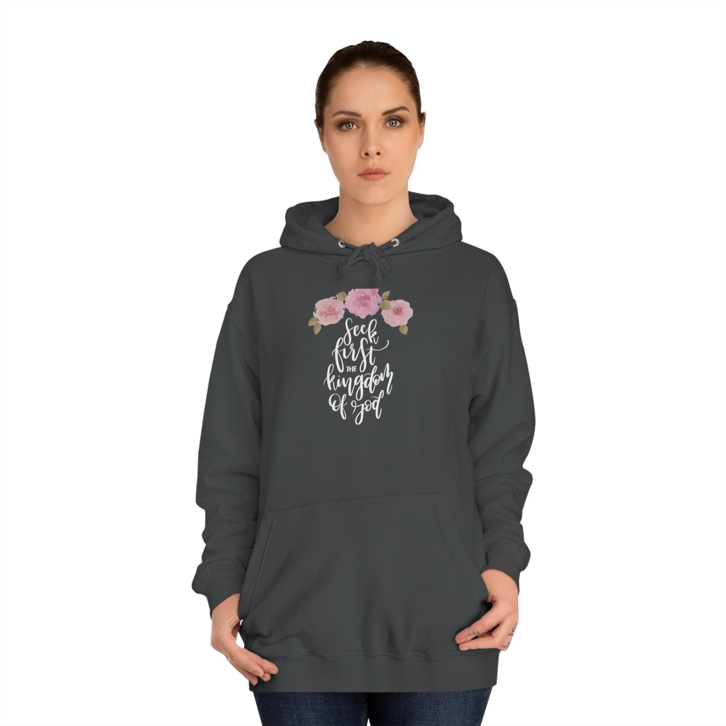 Seek First the Kingdom of God - Unisex College Hoodie