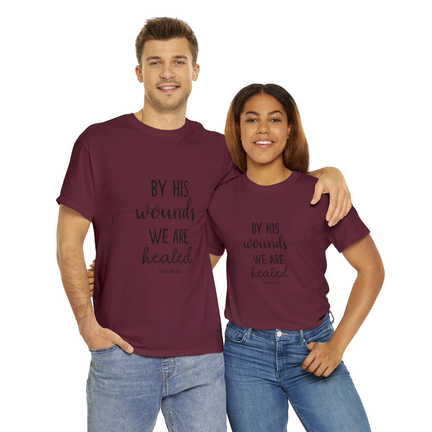 By HIS wounds we are healed - Isaiah - CR Celebrate Recovery Classic Logo - Ultra Cotton Long Sleeve Tee