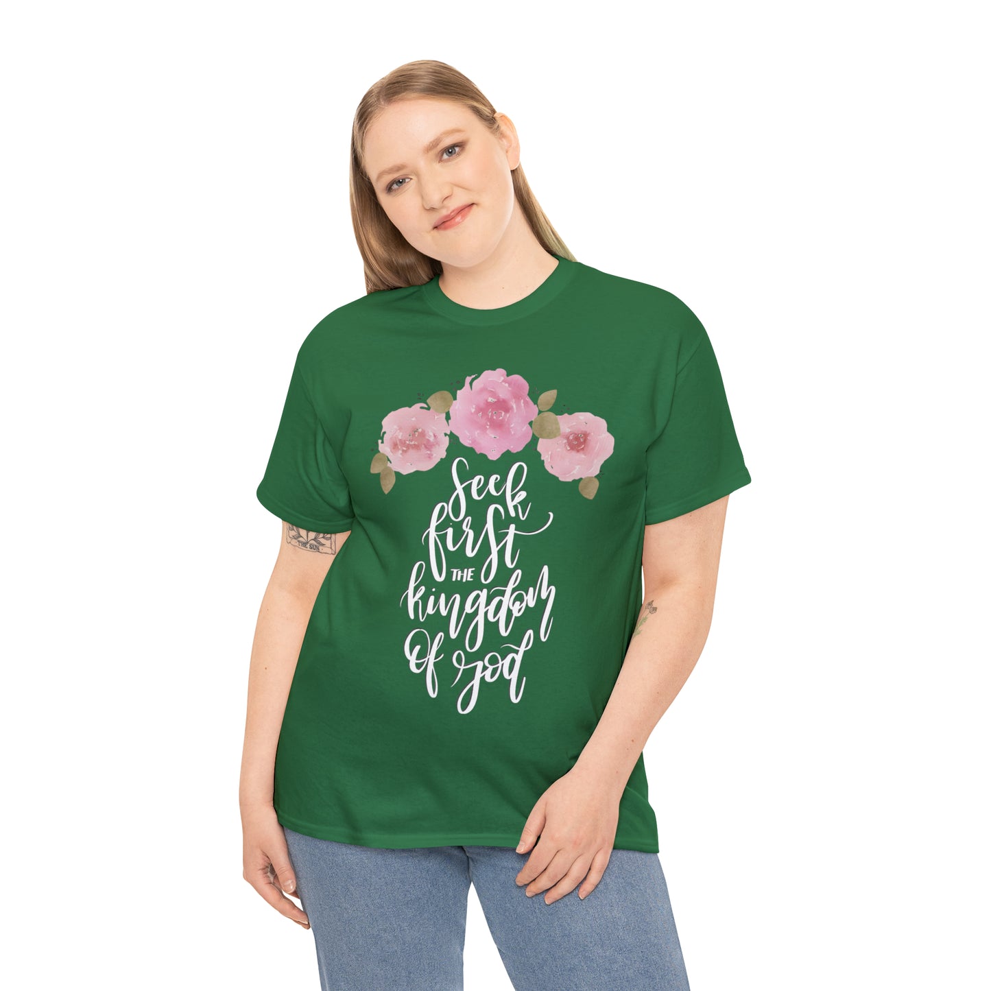 Seek First the Kingdom of God Unisex Heavy Cotton Tee