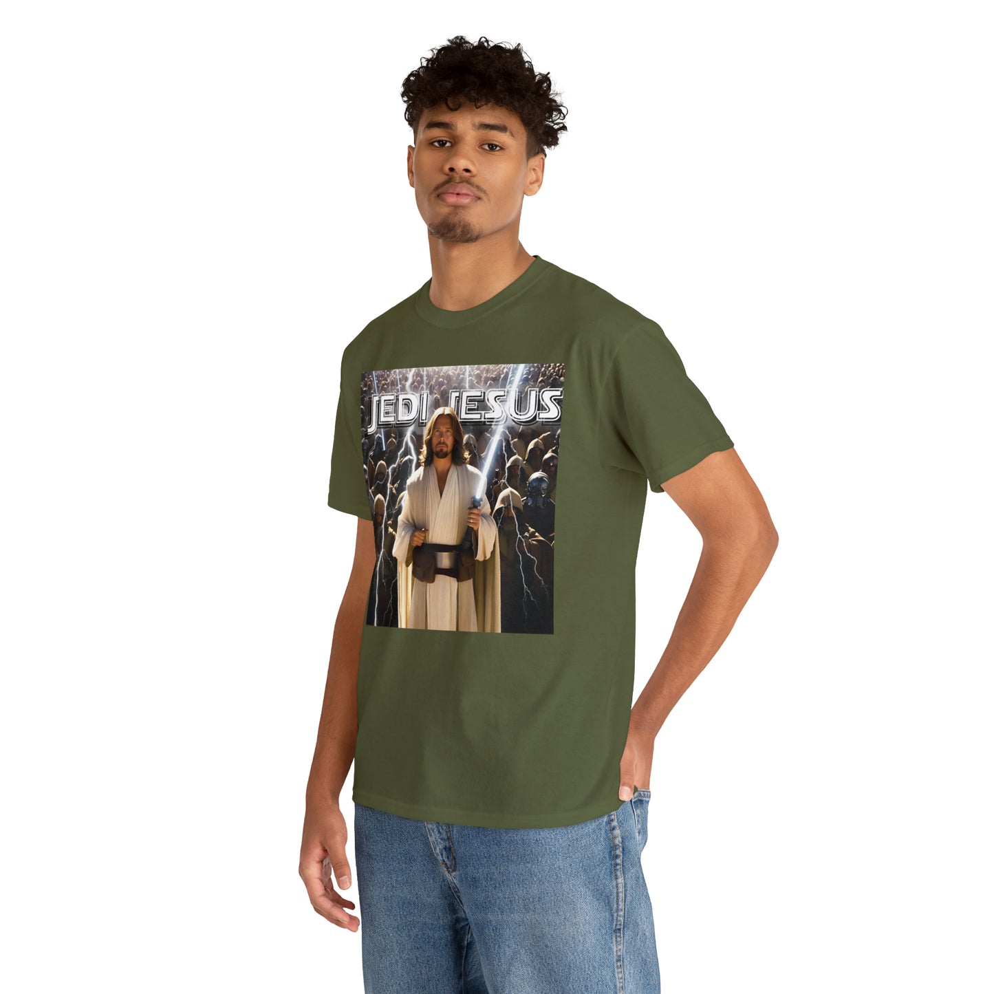 Jedi Jesus Unisex Heavy Cotton Tee