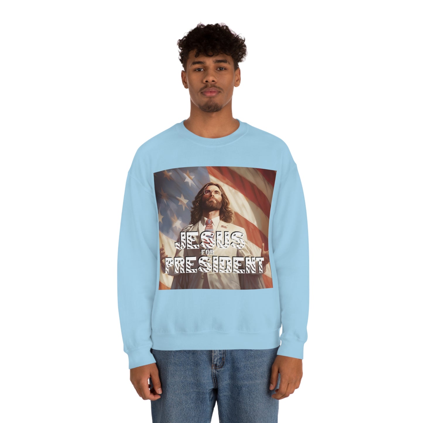 Jesus for President Unisex Heavy Blend™ Crewneck Sweatshirt