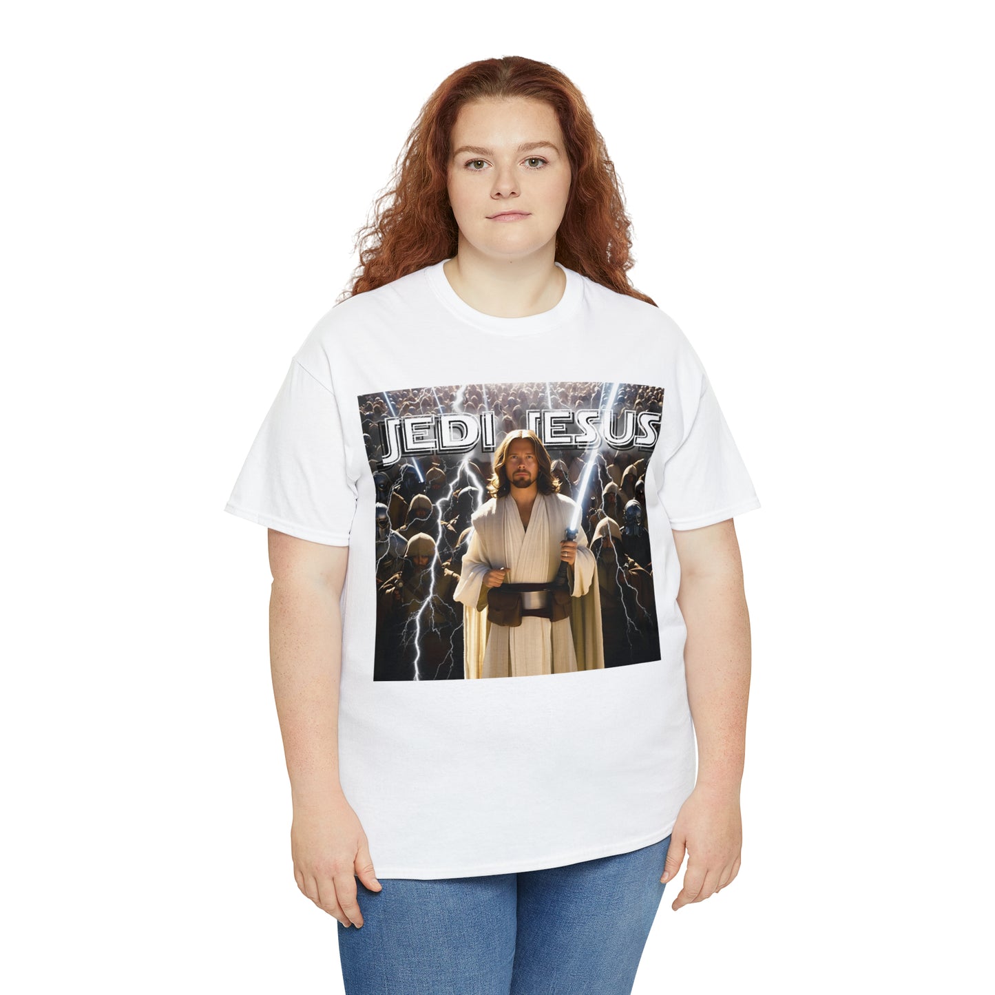 Jedi Jesus Unisex Heavy Cotton Tee