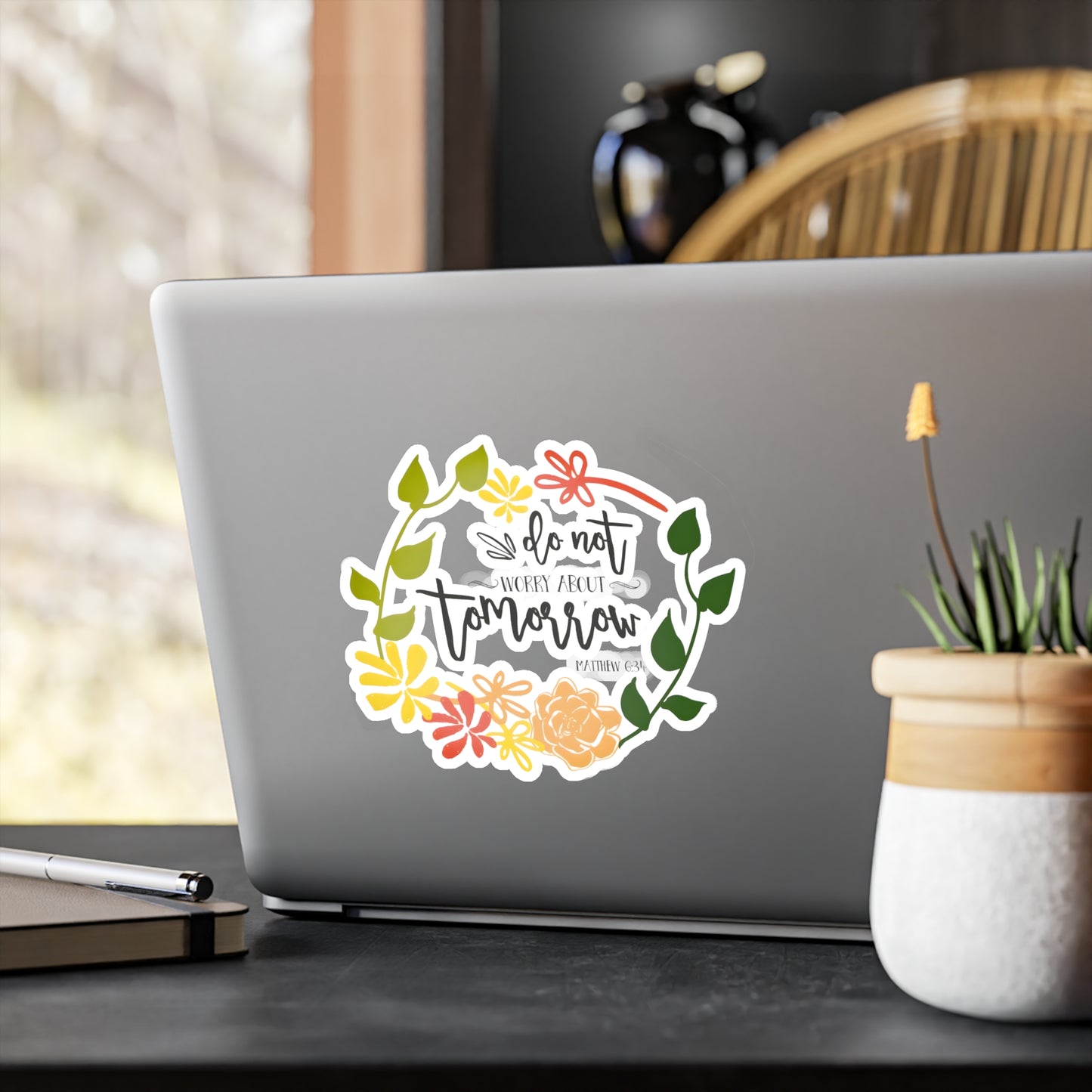 Don’t worry about tomorrow - Matthew - Kiss-Cut Vinyl Decals