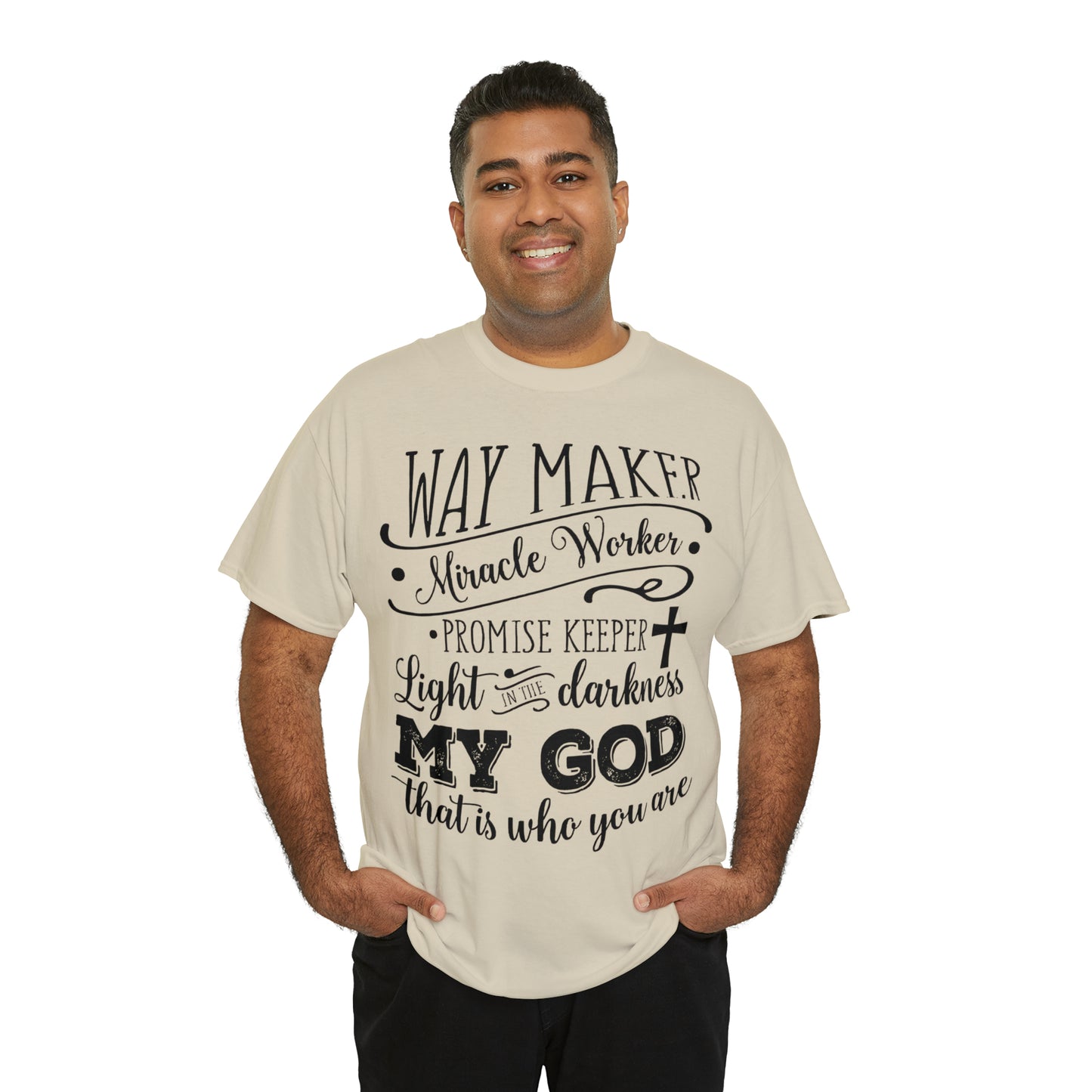 Waymaker Miracle Worker - Unisex Heavy Cotton Short Sleeve Tee