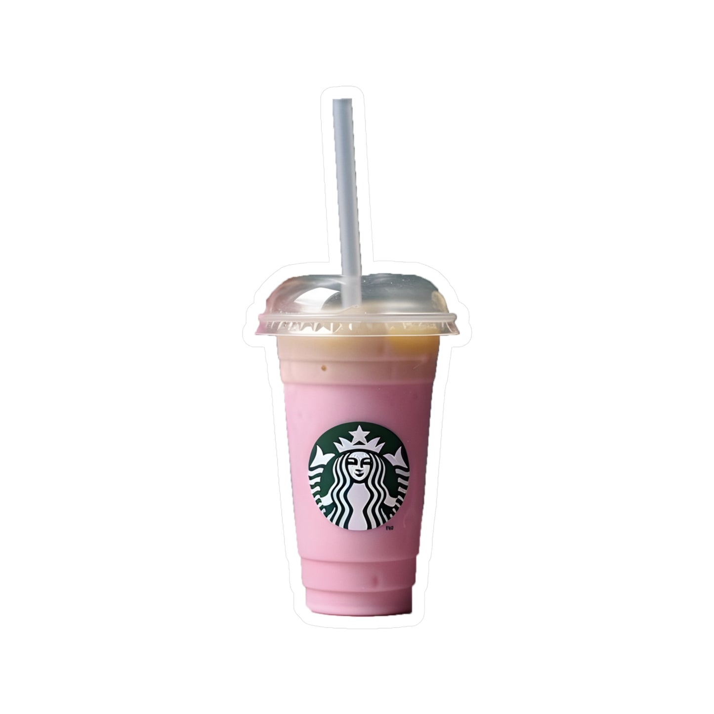 Pink Starbucks Drink Kiss-Cut Vinyl Decals