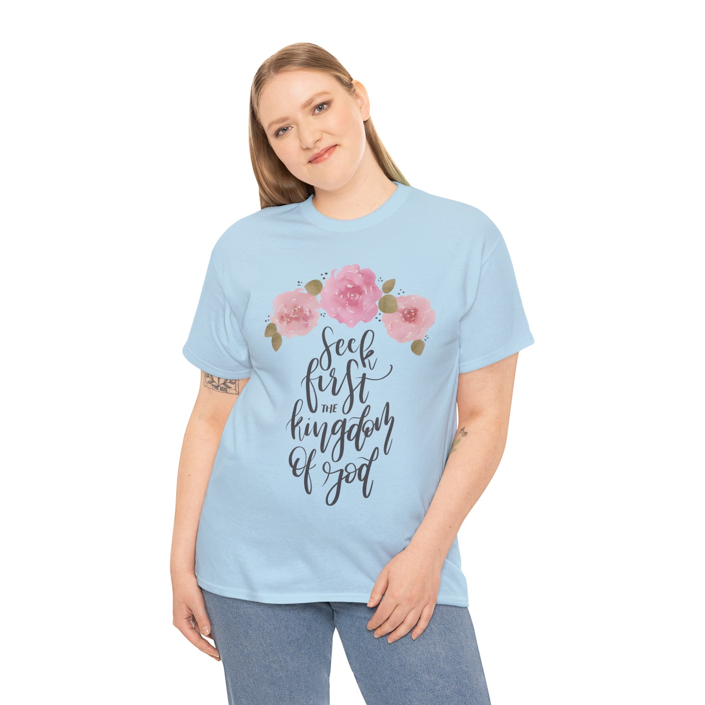 Seek First the Kingdom of God Unisex Heavy Cotton Tee