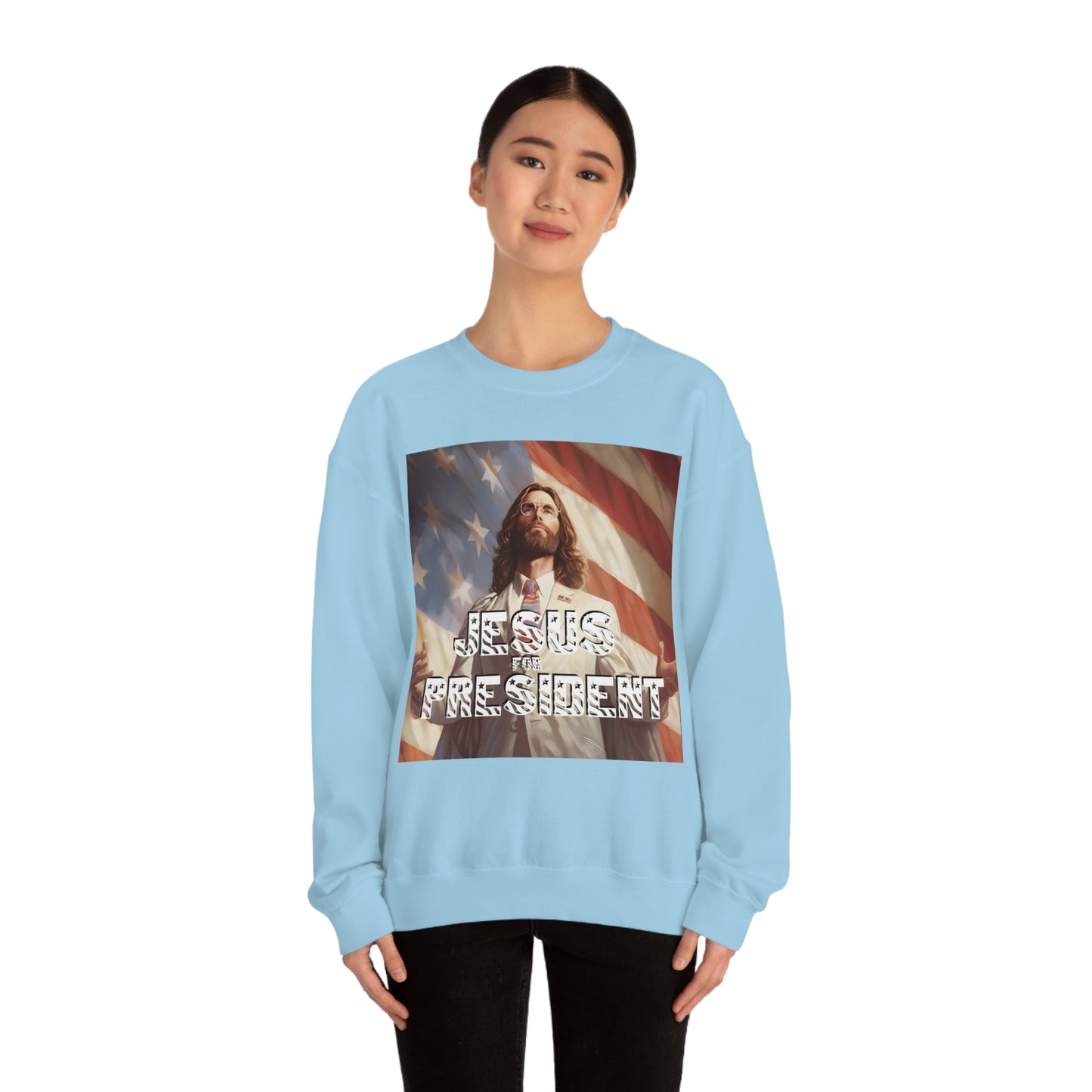 Jesus for President Unisex Heavy Blend™ Crewneck Sweatshirt