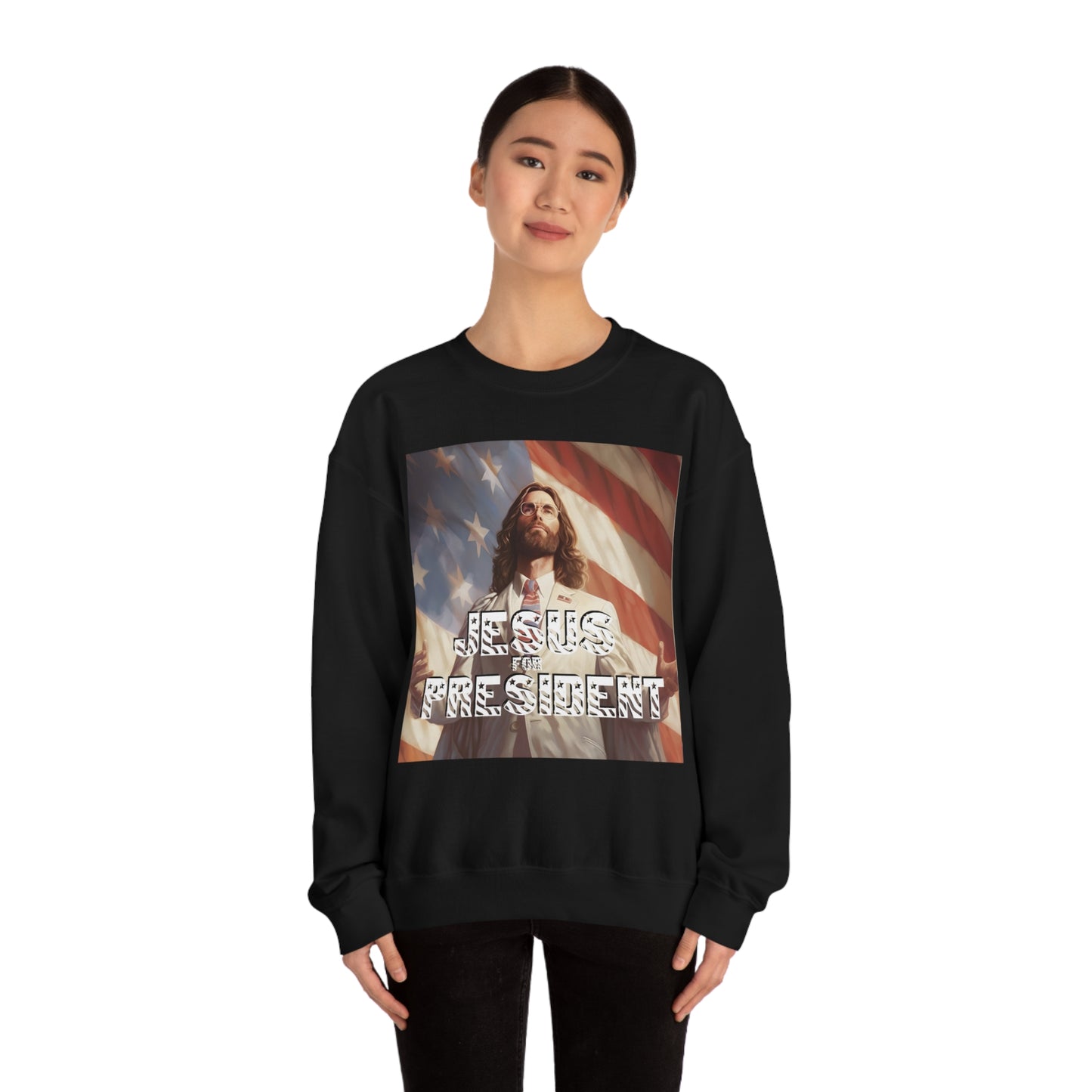 Jesus for President Unisex Heavy Blend™ Crewneck Sweatshirt