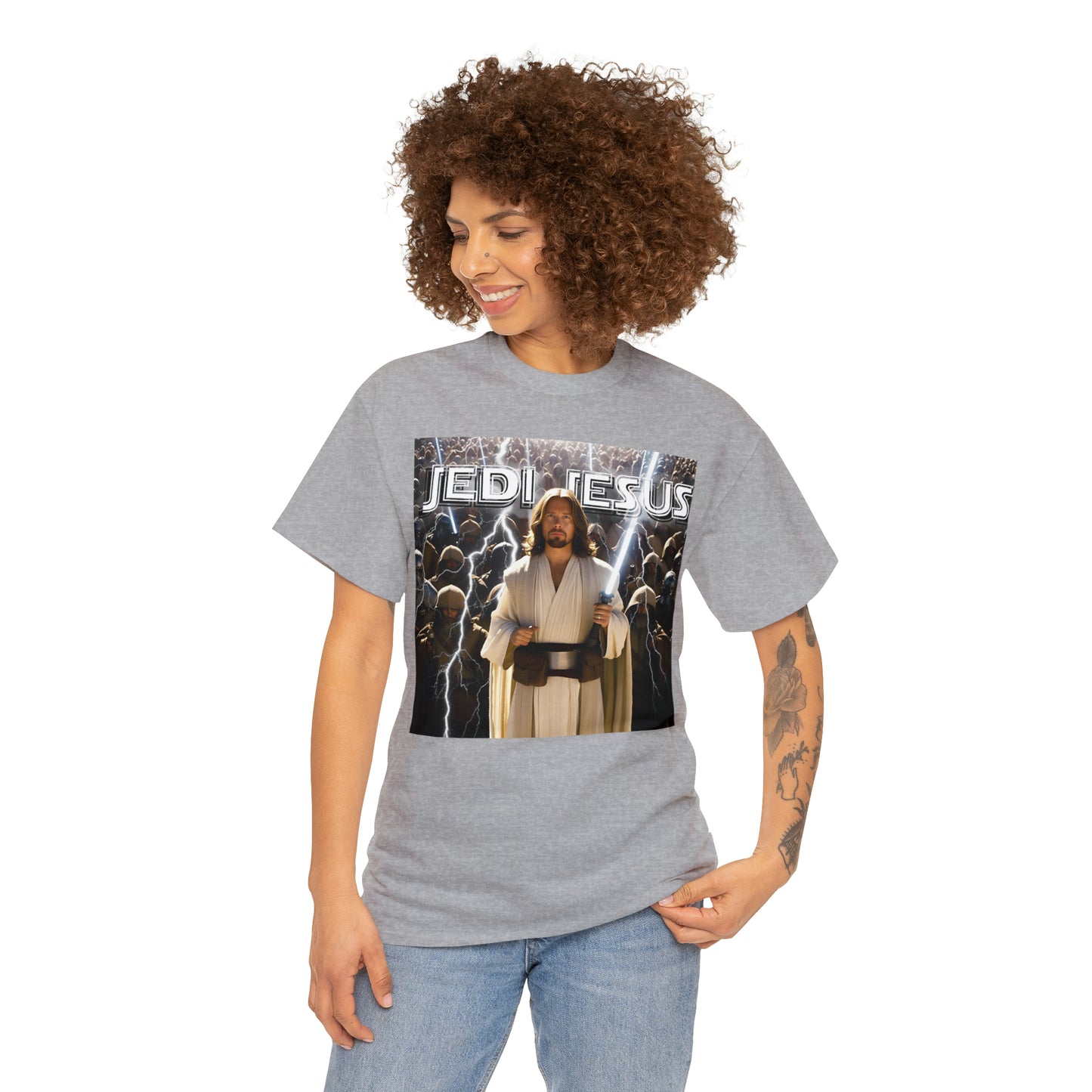 Jedi Jesus Unisex Heavy Cotton Tee