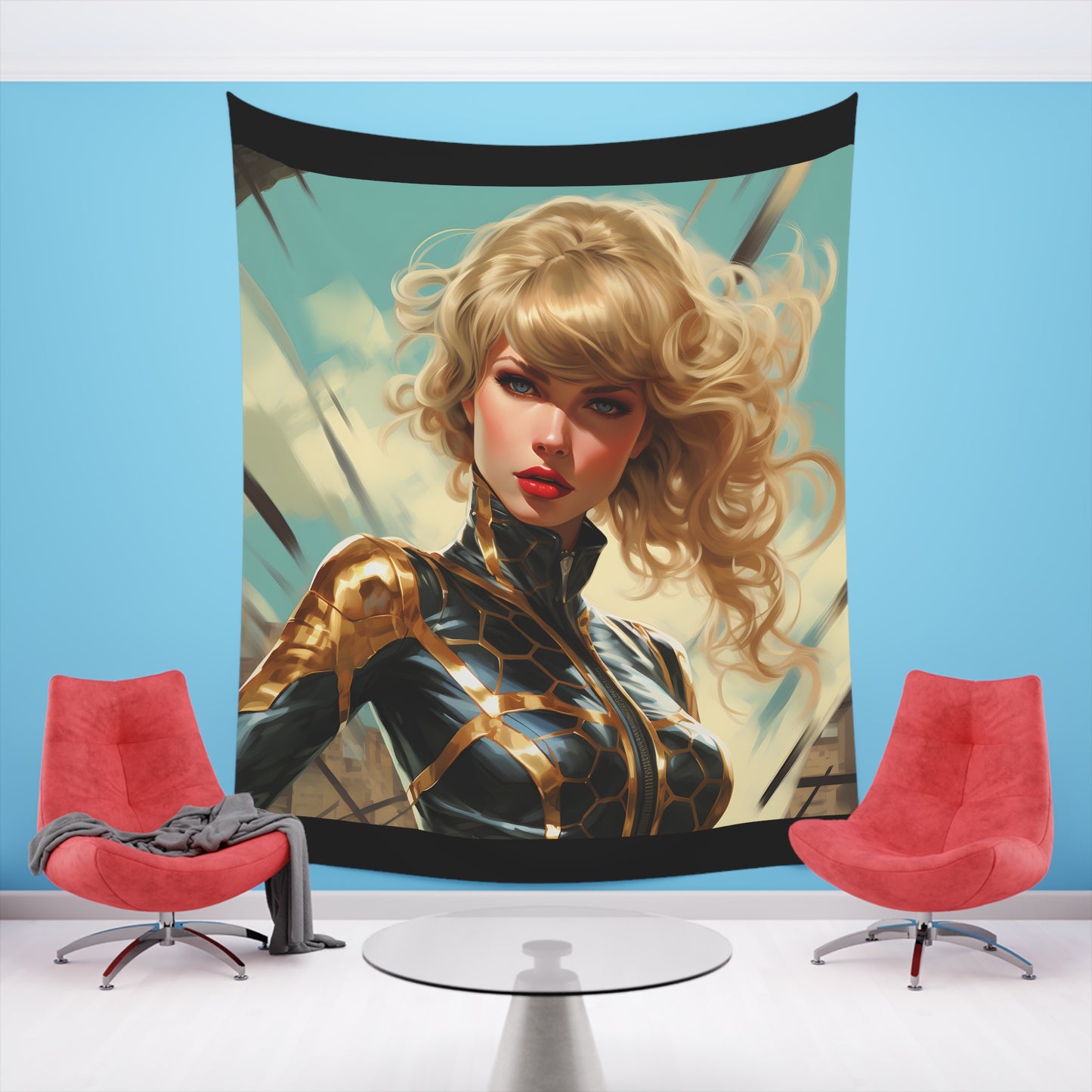 Anime Taylor Swift 3- Printed Wall Tapestry