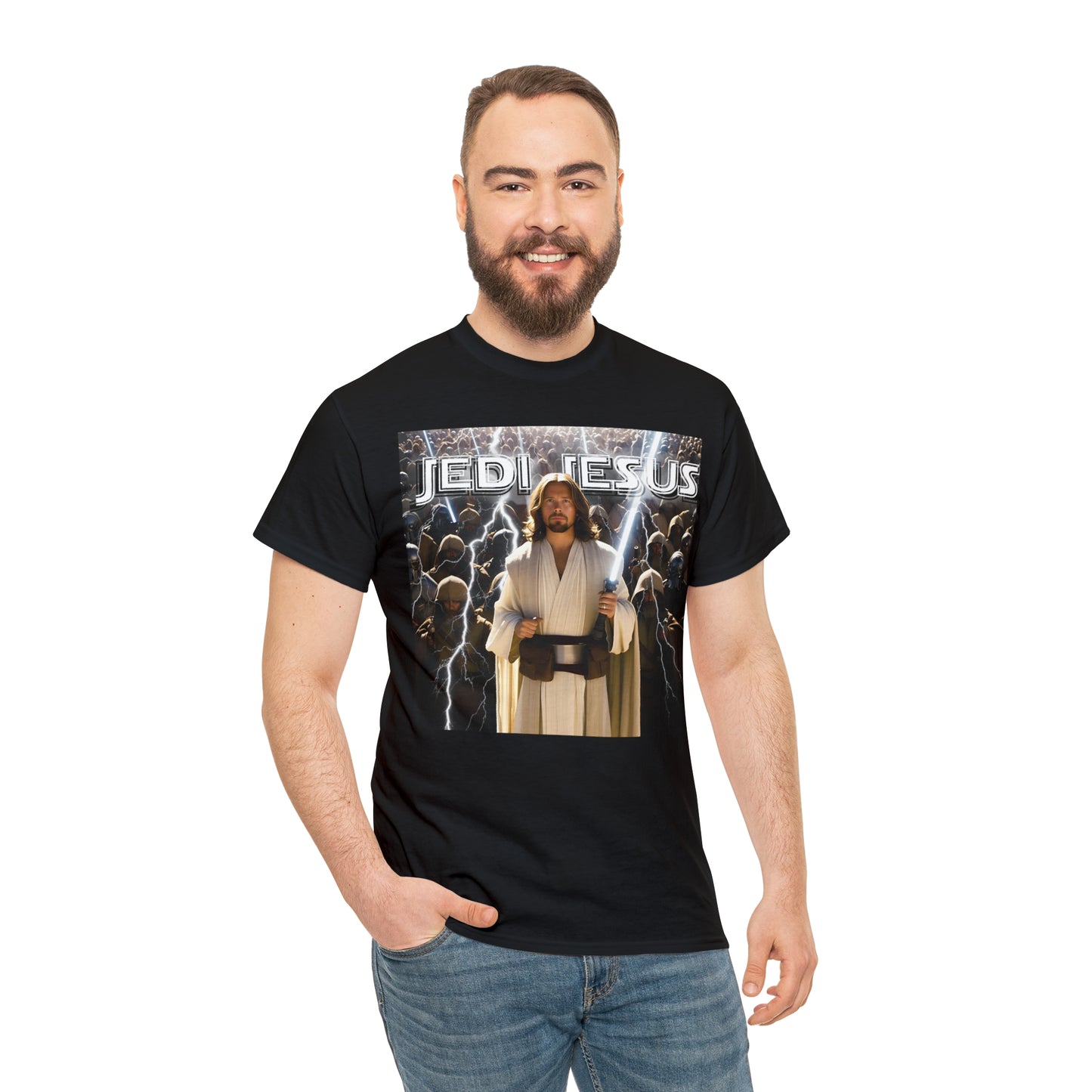 Jedi Jesus Unisex Heavy Cotton Tee