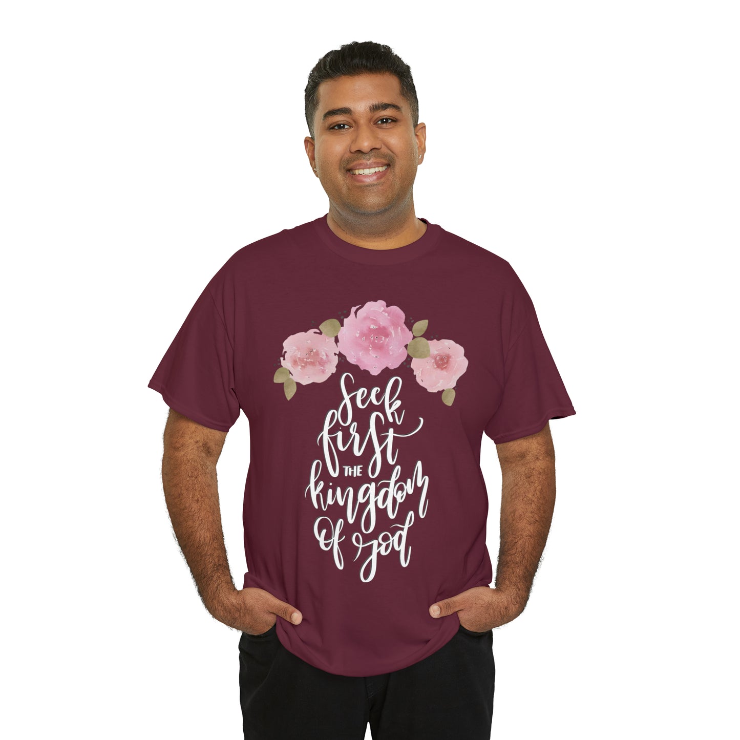 Seek First the Kingdom of God Unisex Heavy Cotton Tee