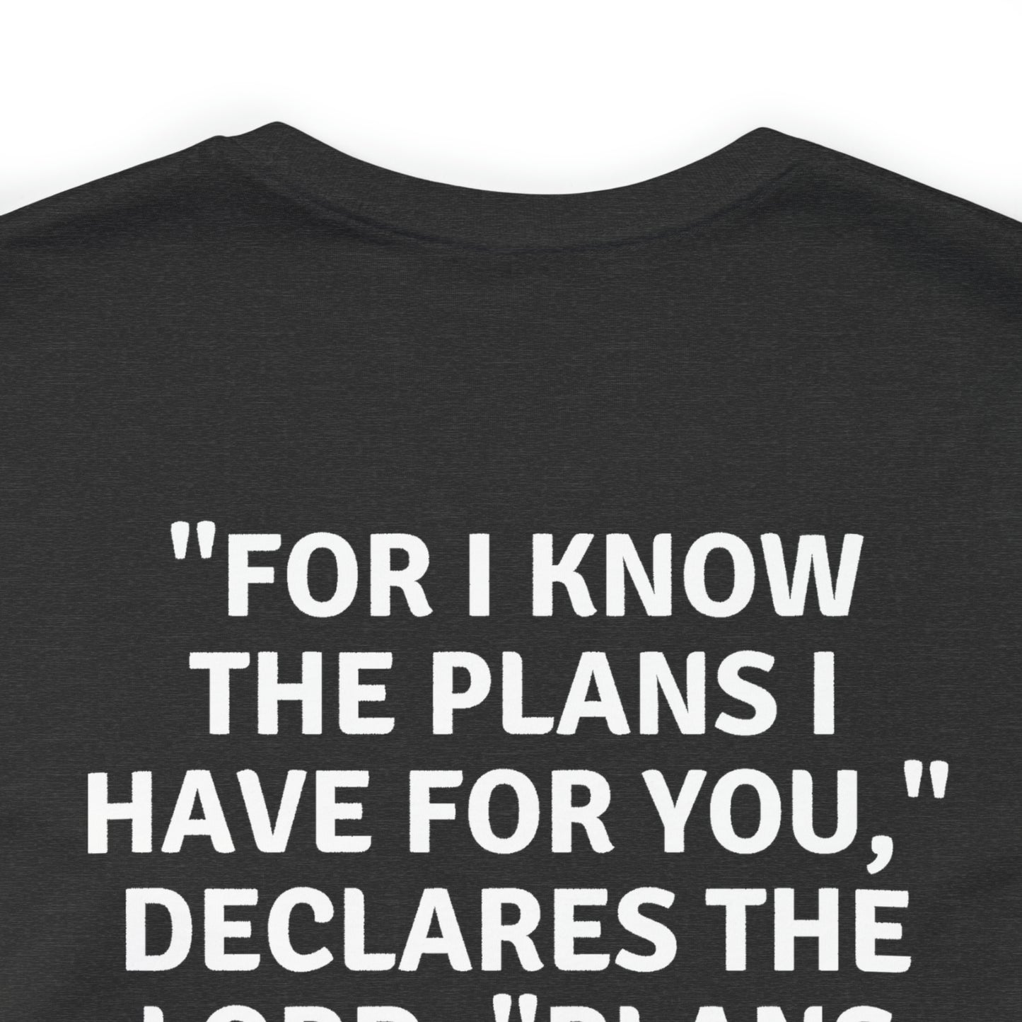 Jeremiah 29:11 “Whole World Ahead of You” Unisex Jersey Short Sleeve Tee