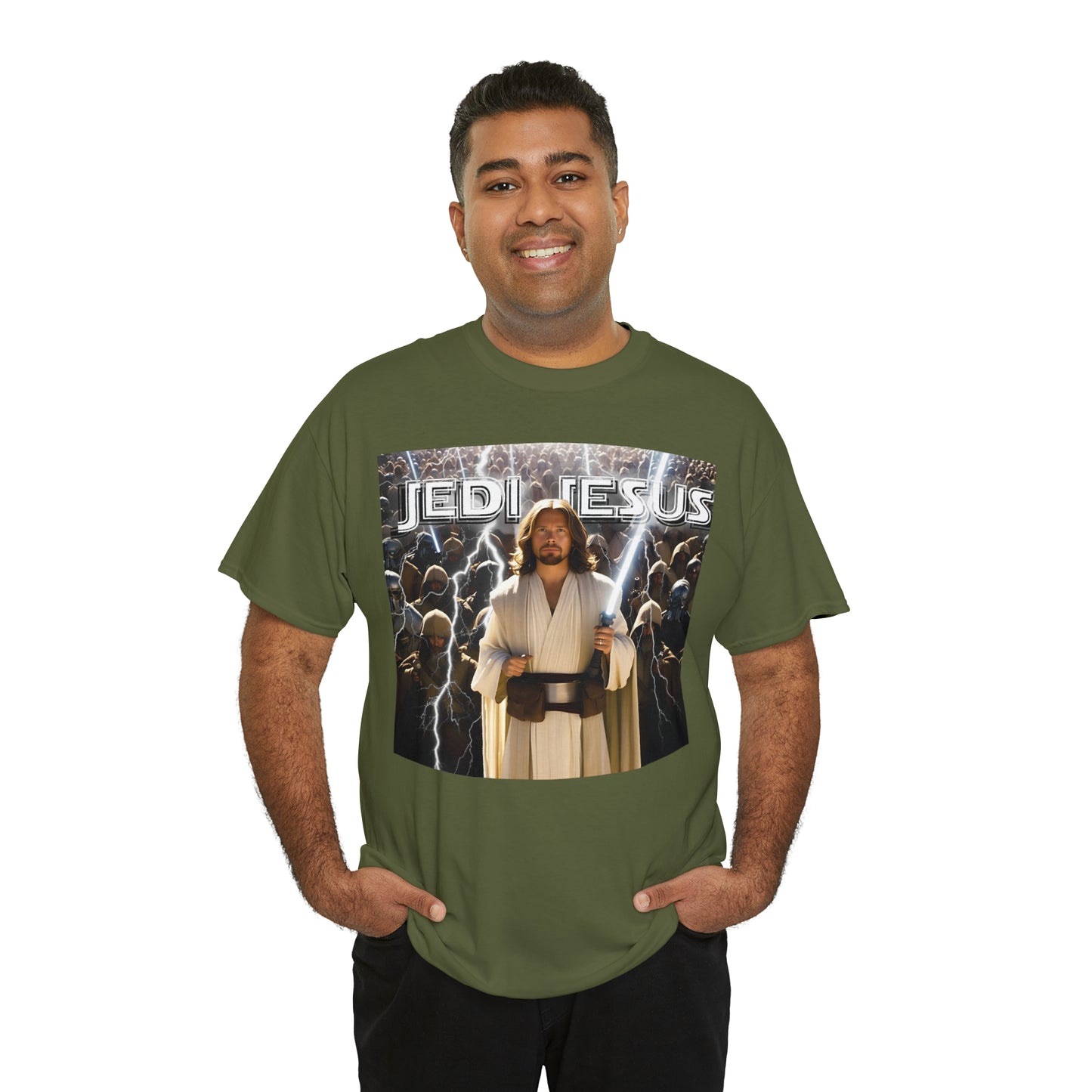 Jedi Jesus Unisex Heavy Cotton Tee
