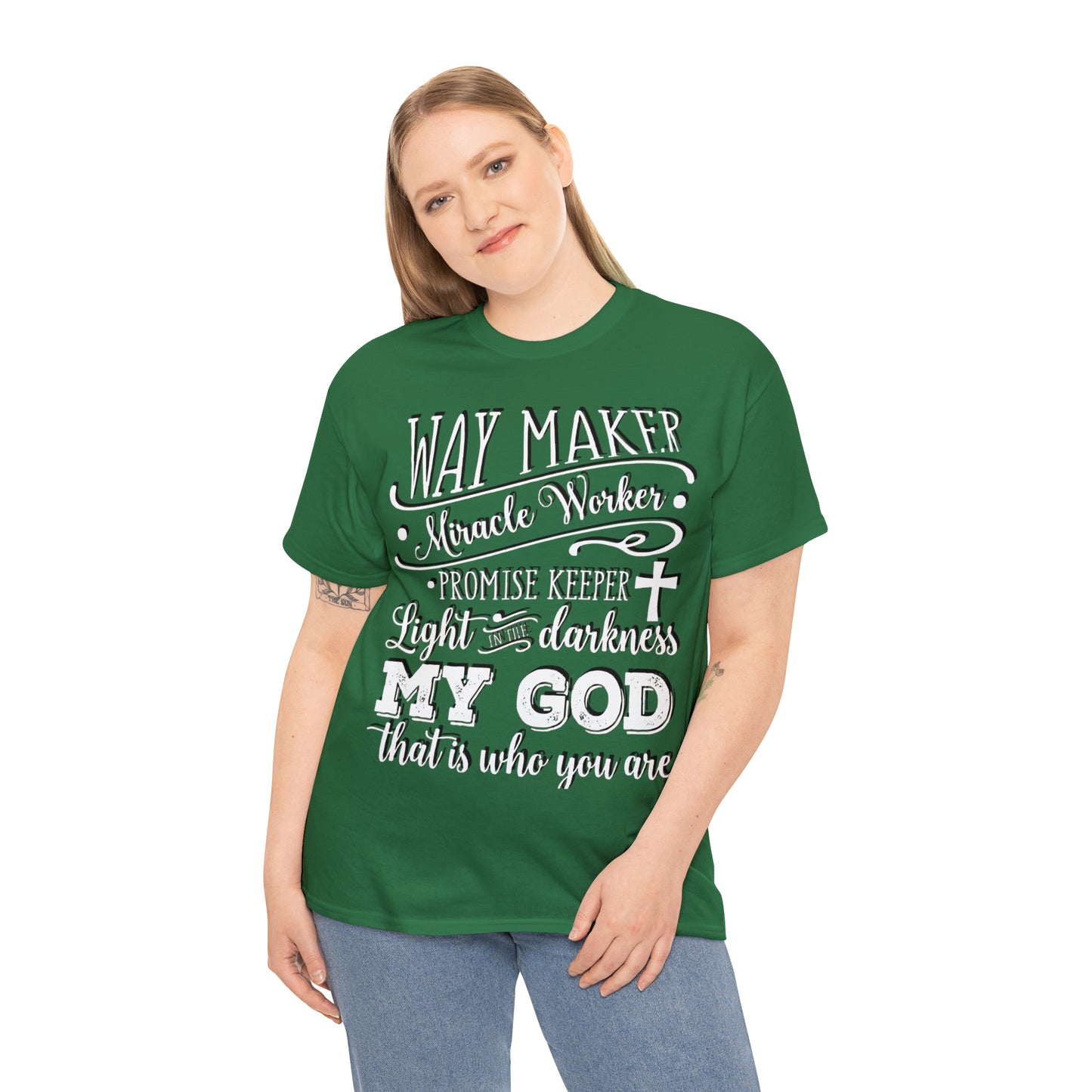 Waymaker Miracle Worker - Unisex Heavy Cotton Short Sleeve Tee