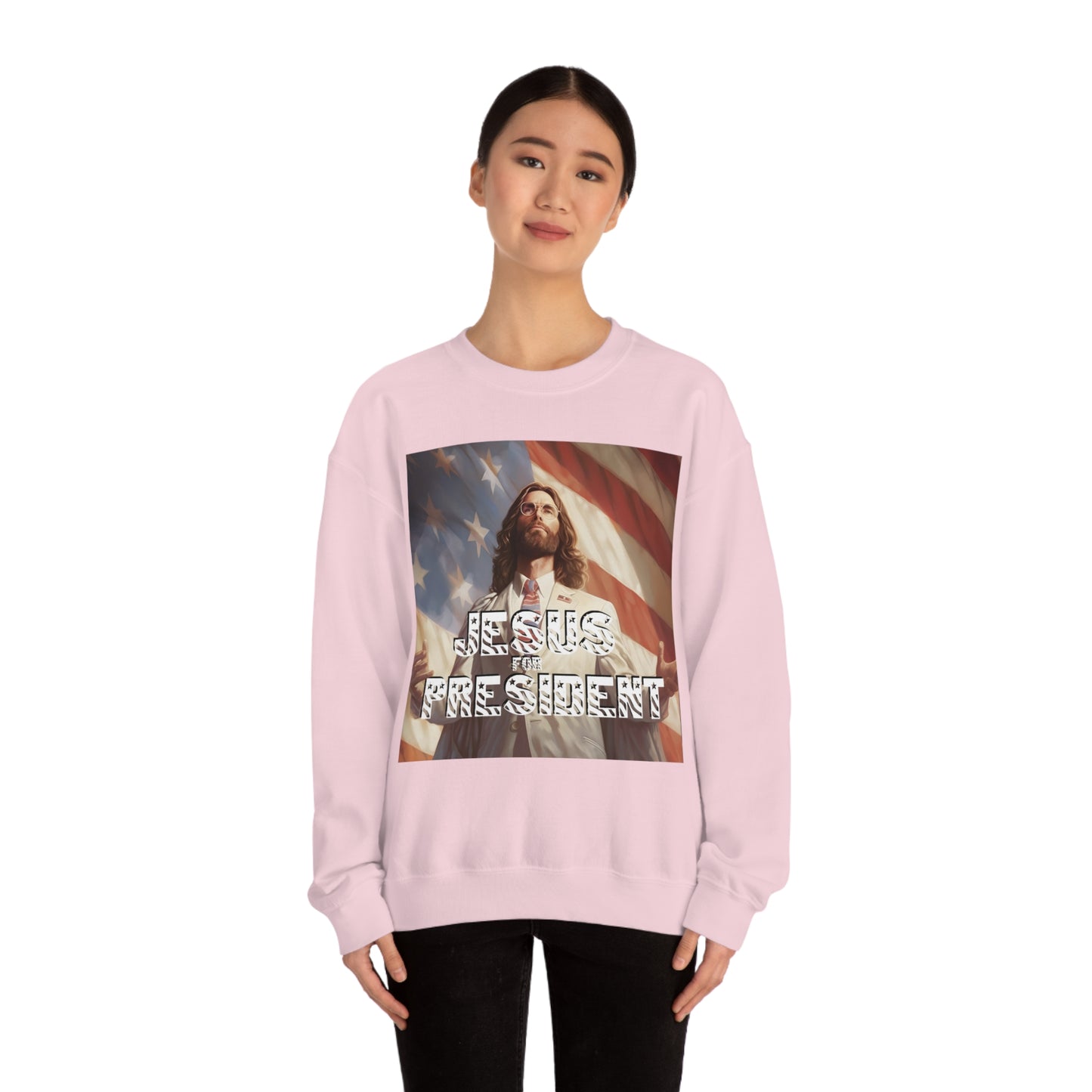 Jesus for President Unisex Heavy Blend™ Crewneck Sweatshirt