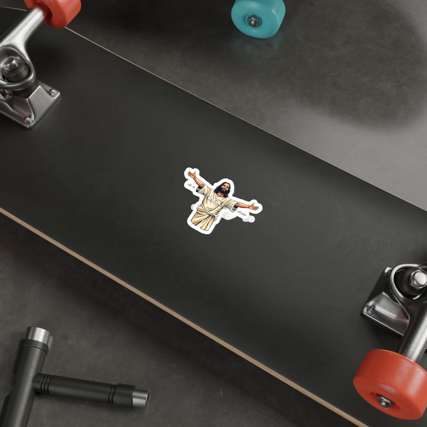 He is Waiting with Outstretched Arms to Welcome Us - Dialogue- 2- Die-Cut Stickers (MB)