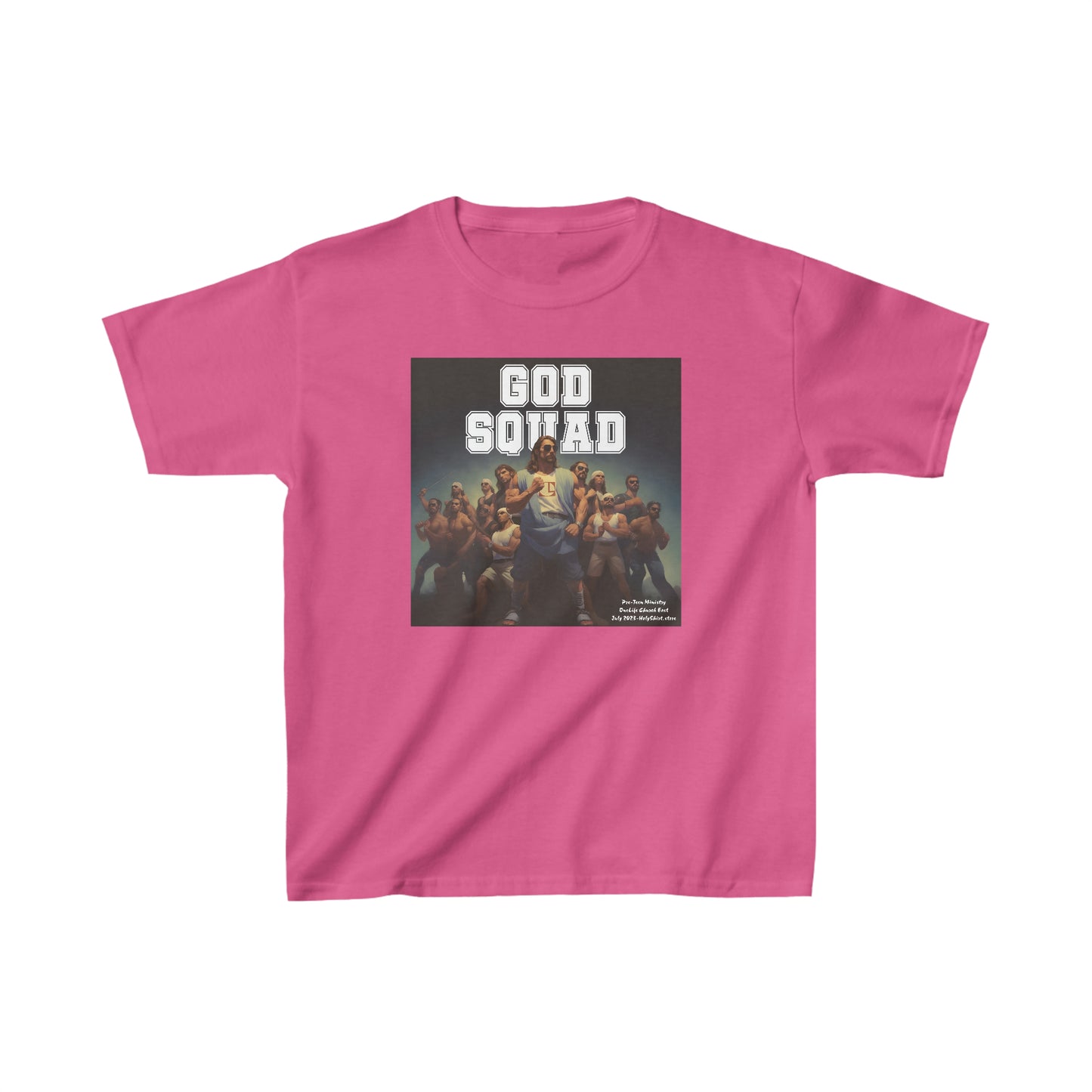 “God Squad” LineUp - Pre-Teen Room - Kids Heavy Cotton™ Tee