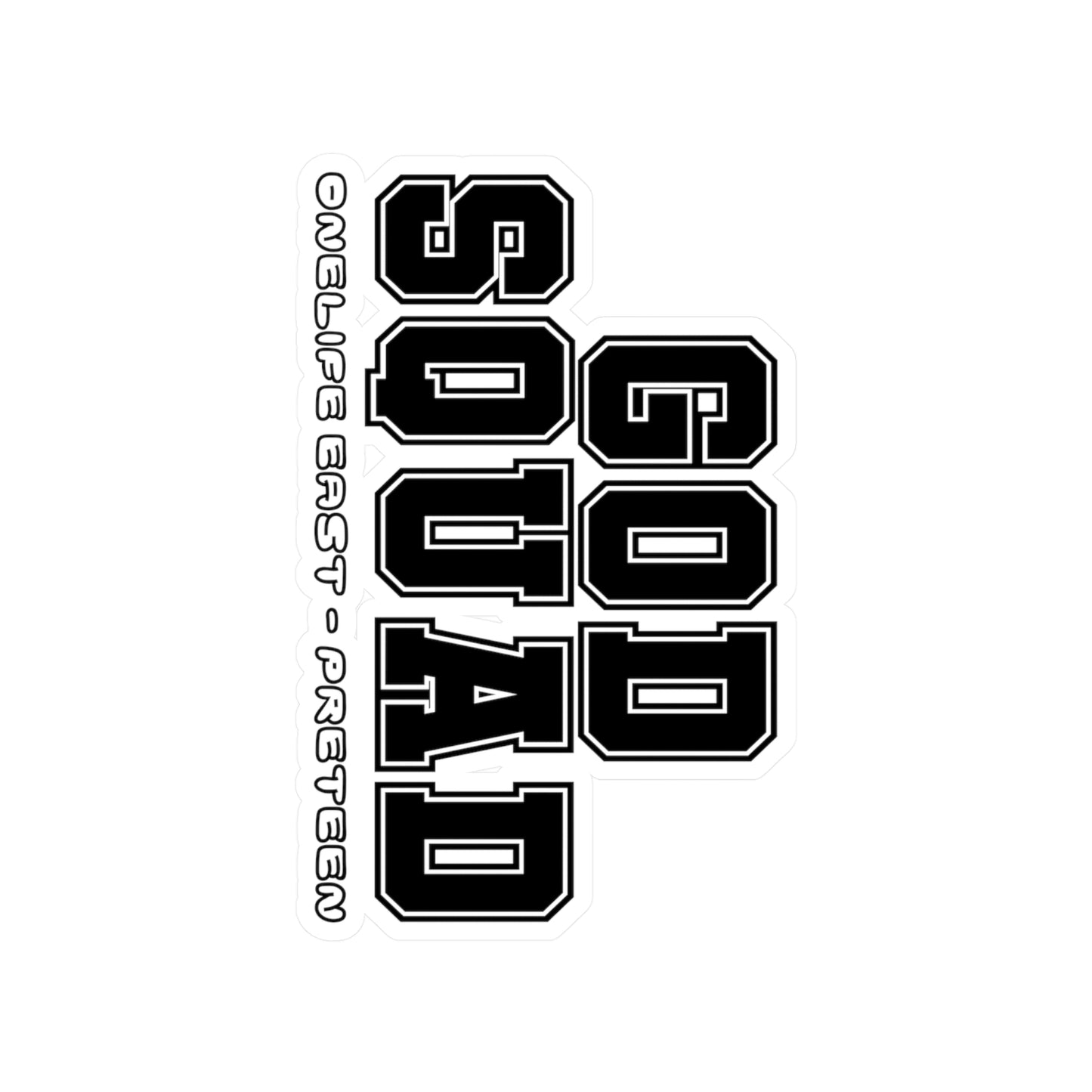“God Squad” - Pre-Teen Room - Kiss-Cut Vinyl Decals
