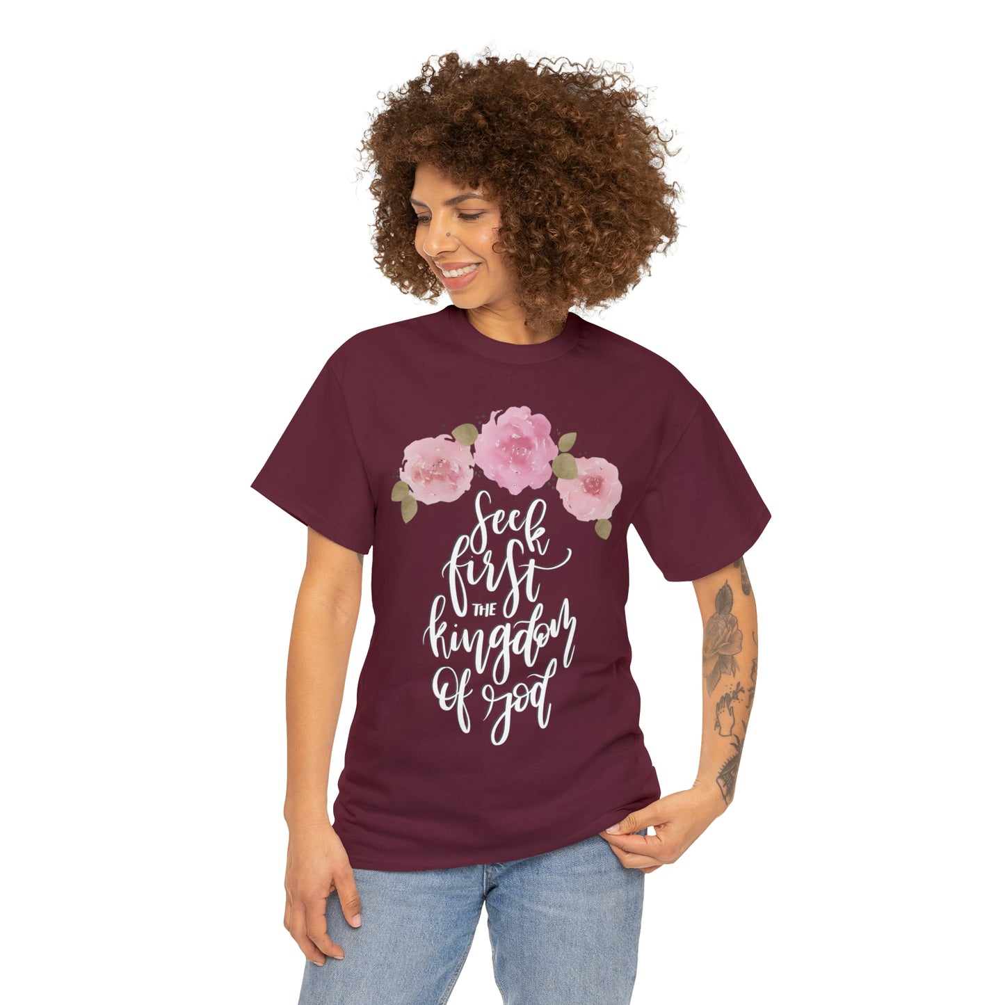 Seek First the Kingdom of God Unisex Heavy Cotton Tee