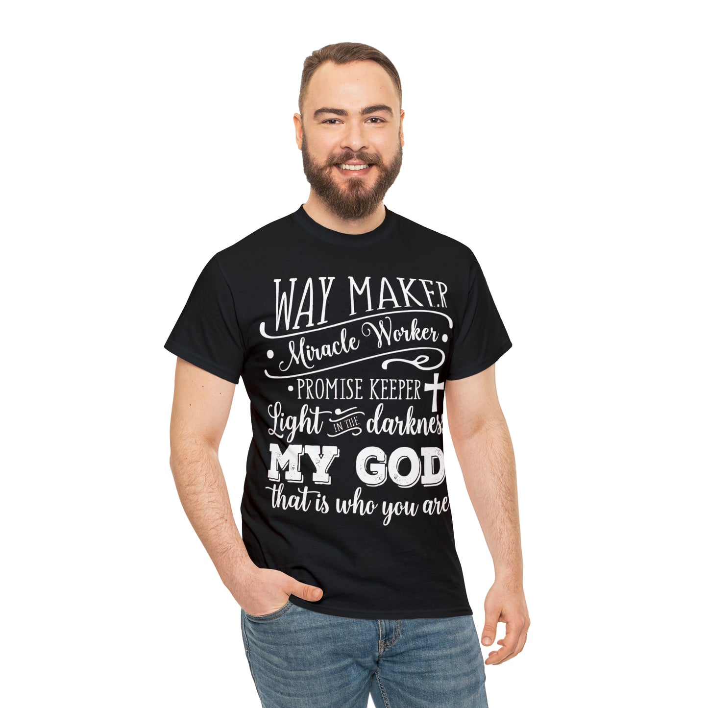 Waymaker Miracle Worker - Unisex Heavy Cotton Short Sleeve Tee