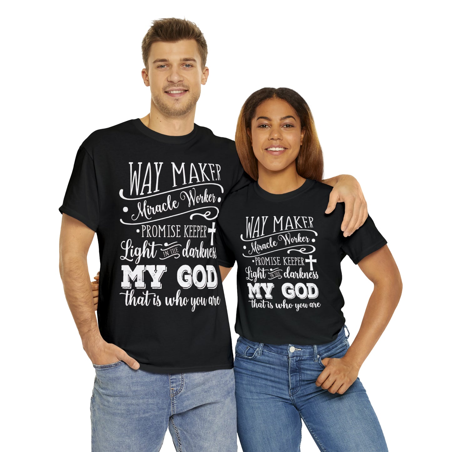 Waymaker Miracle Worker - Unisex Heavy Cotton Short Sleeve Tee