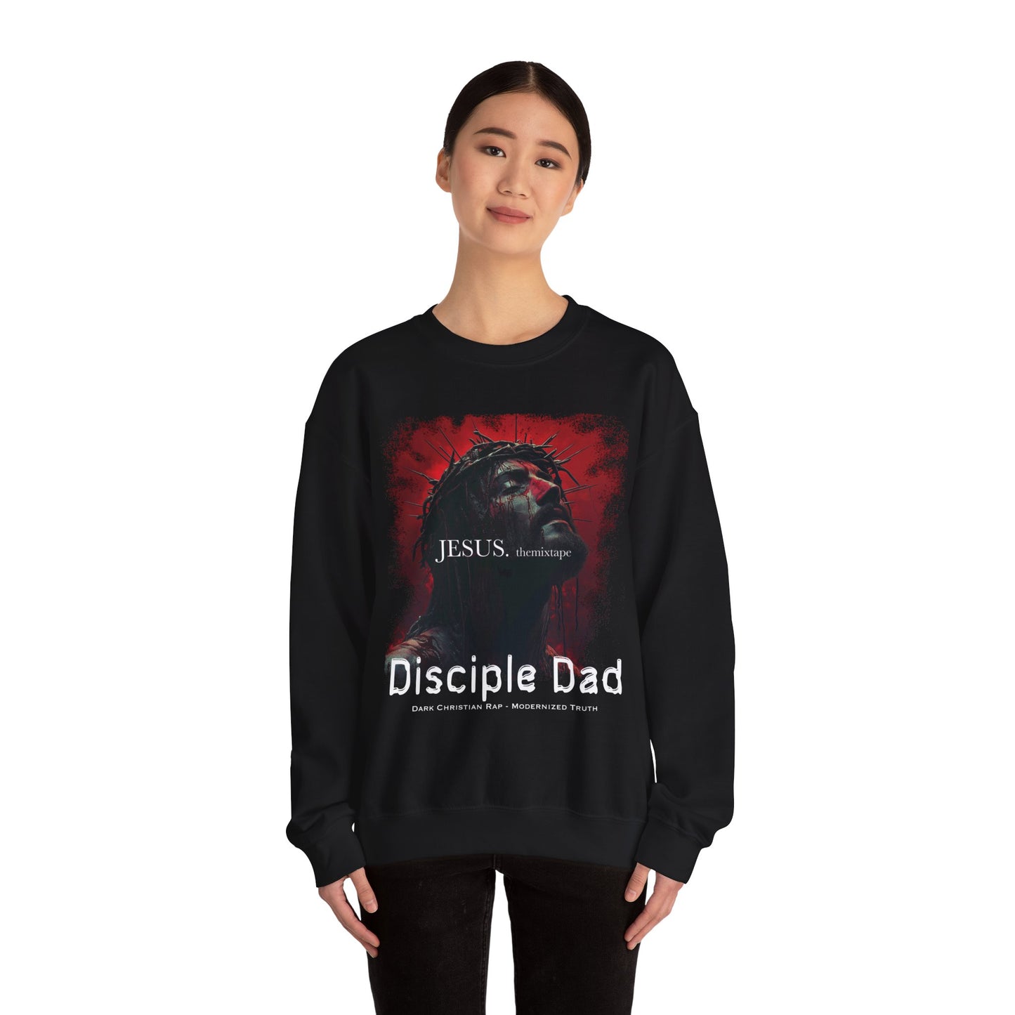 JESUS. themixtape” Crewneck Sweatshirt — Disciple Dad Official Faith Streetwear