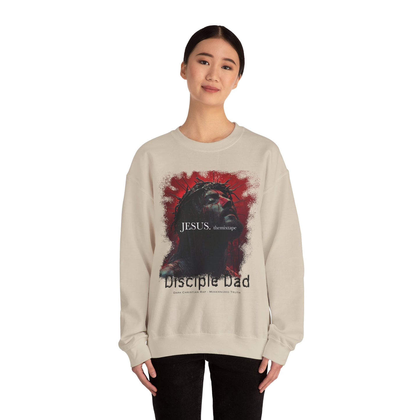 JESUS. themixtape” Crewneck Sweatshirt — Disciple Dad Official Faith Streetwear