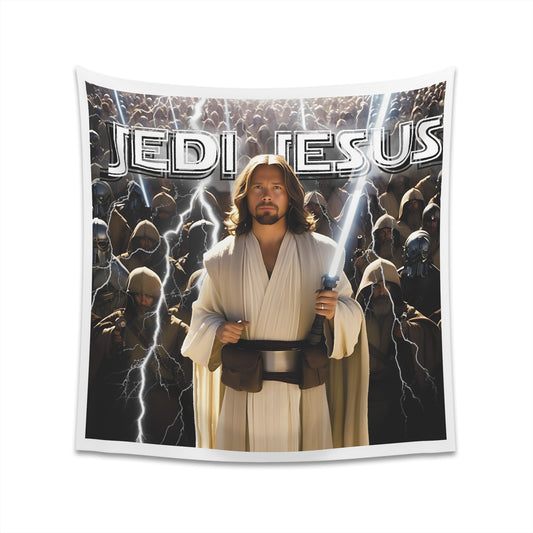 Jedi Jesus: The Force of Love - Printed Wall Tapestry