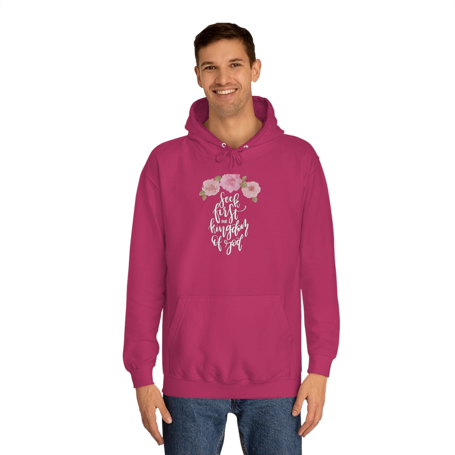 Seek First the Kingdom of God - Unisex College Hoodie